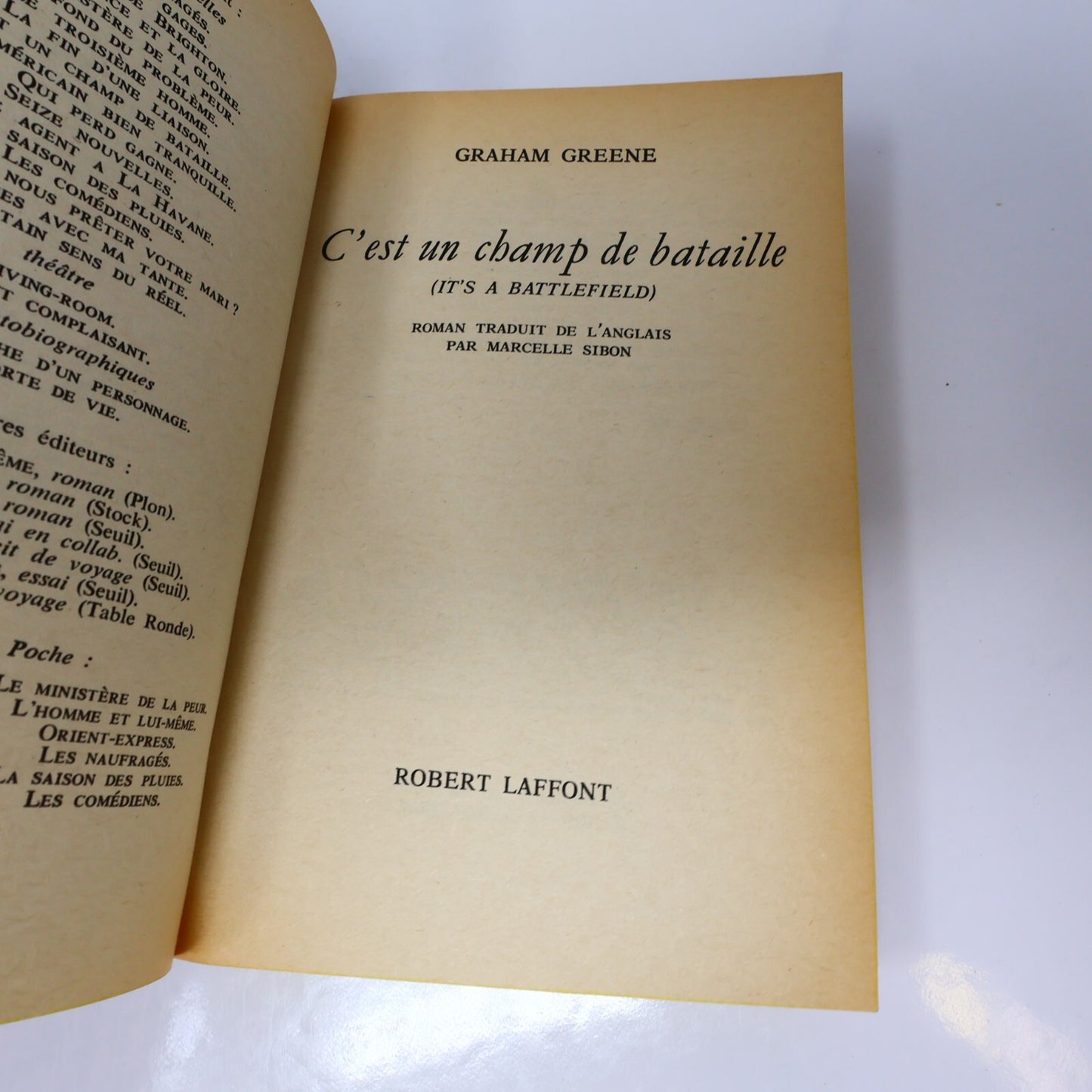 Graham Greene Lot 4 Livres Poche Comédiens/Saison des Pluies Fiction Historique