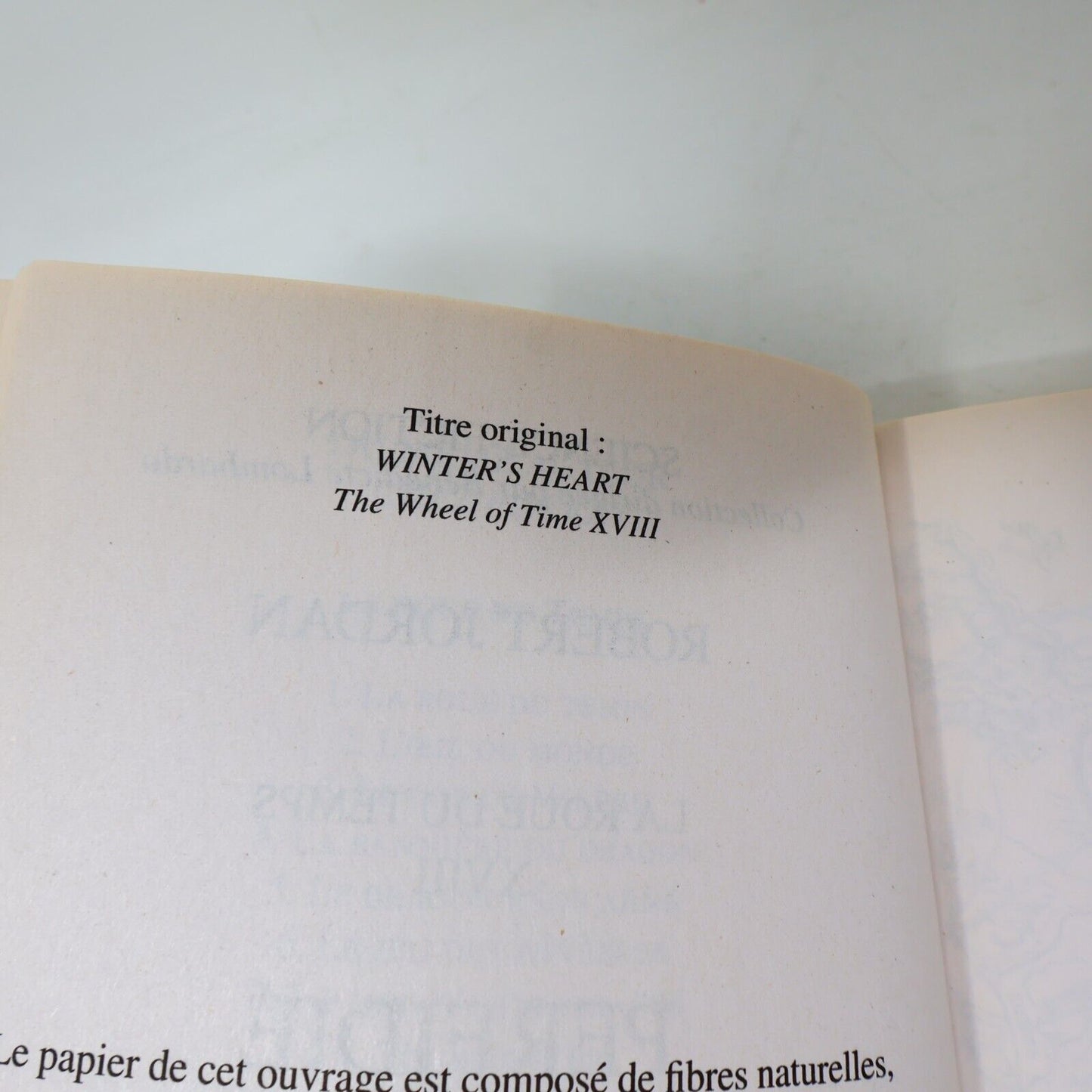 Lot 5 Livres La Roue du Temps #18-22 The Wheel of Time Robert Jordan Français PB