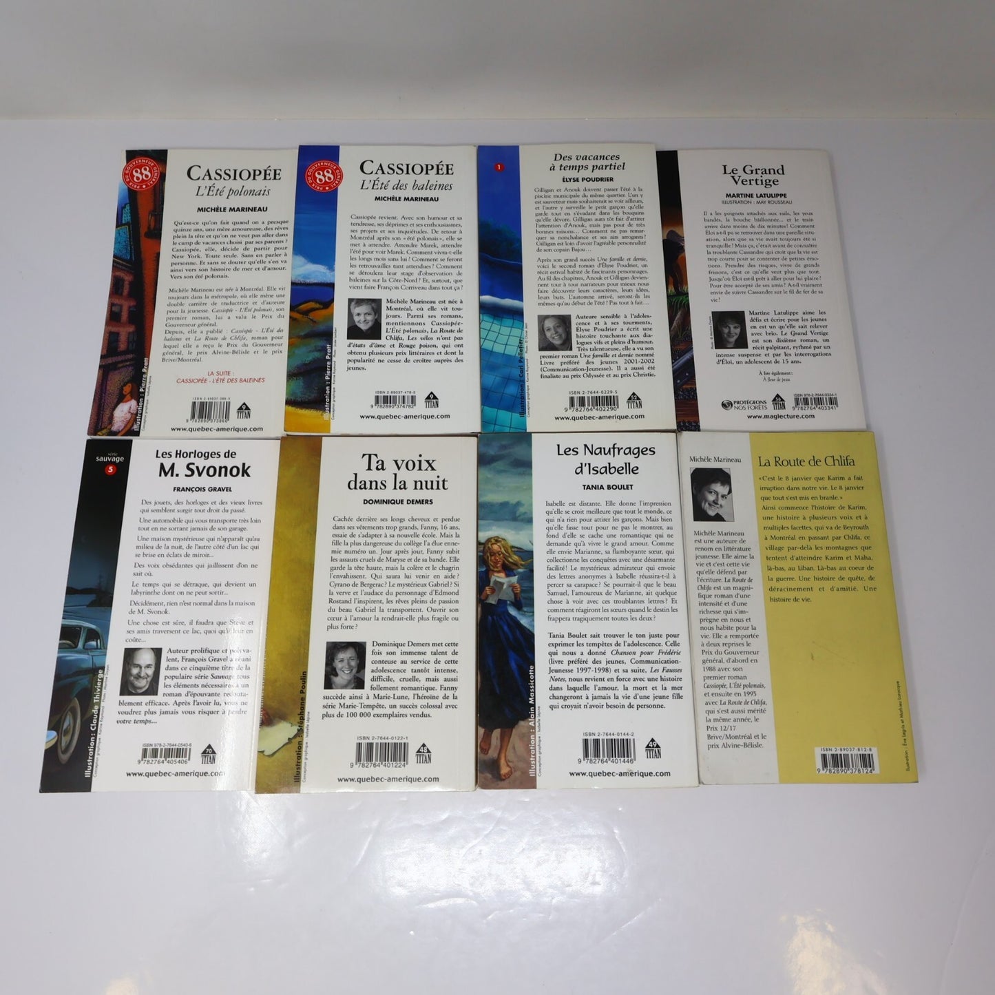 Titan Lot 19 Livres Cassiopée/Chambre d'Éden/Marie Tempête/Julie Jeunes Adultes