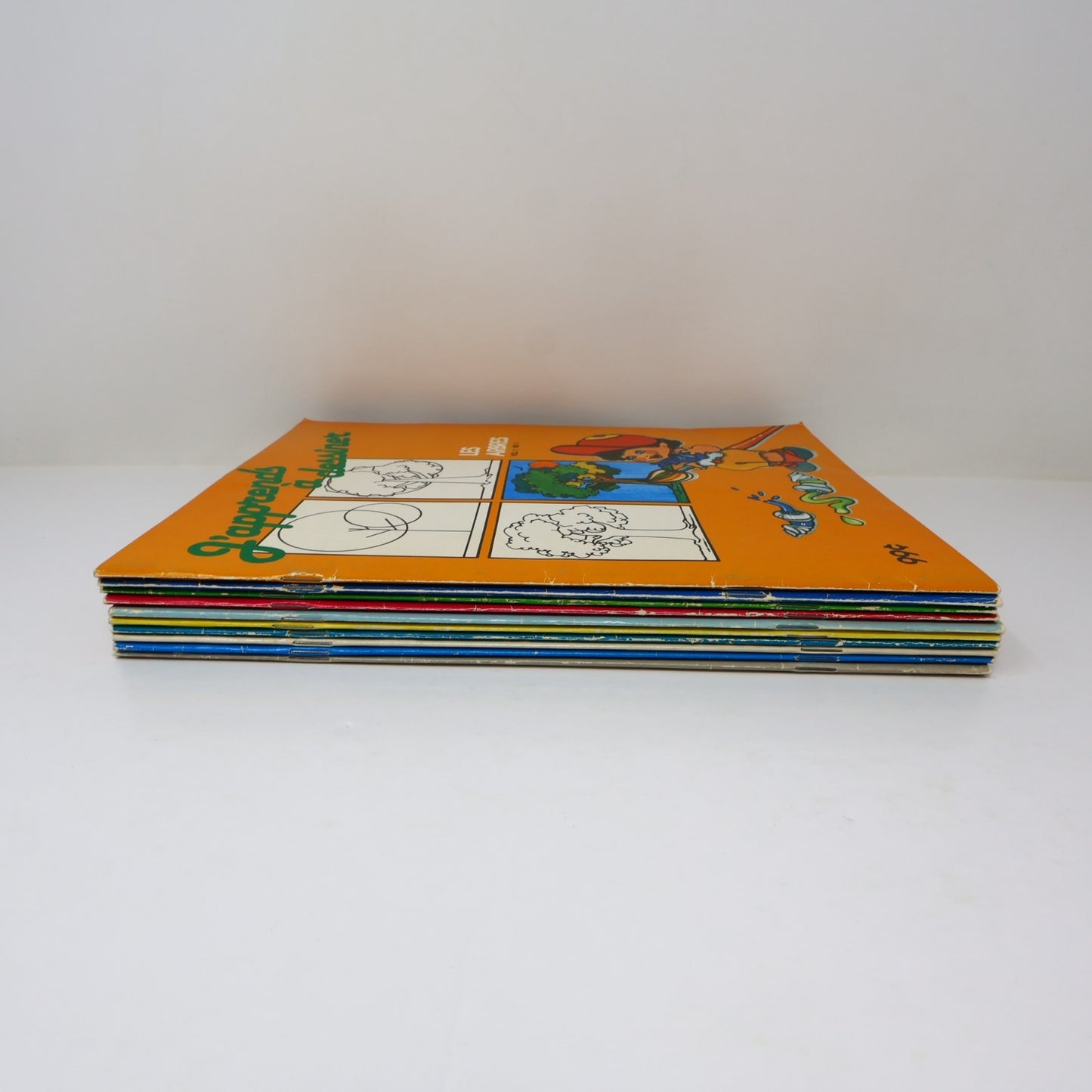 J'Apprends à Dessiner #1-10 Lot 10 Livres à Colorier Québec Agenda Complète 1984