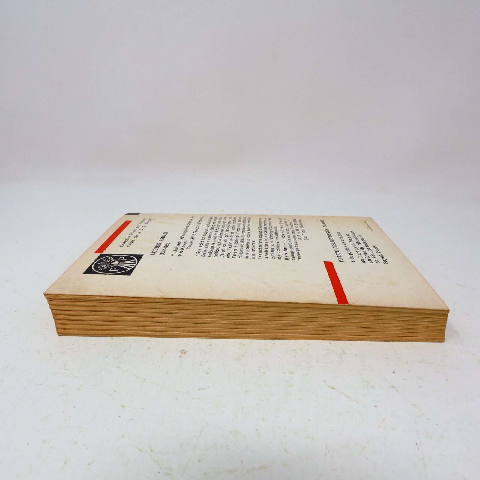 Marxisme et Structuralisme Lucien Sebag Petite Bibliothèque Payot 1967 Français