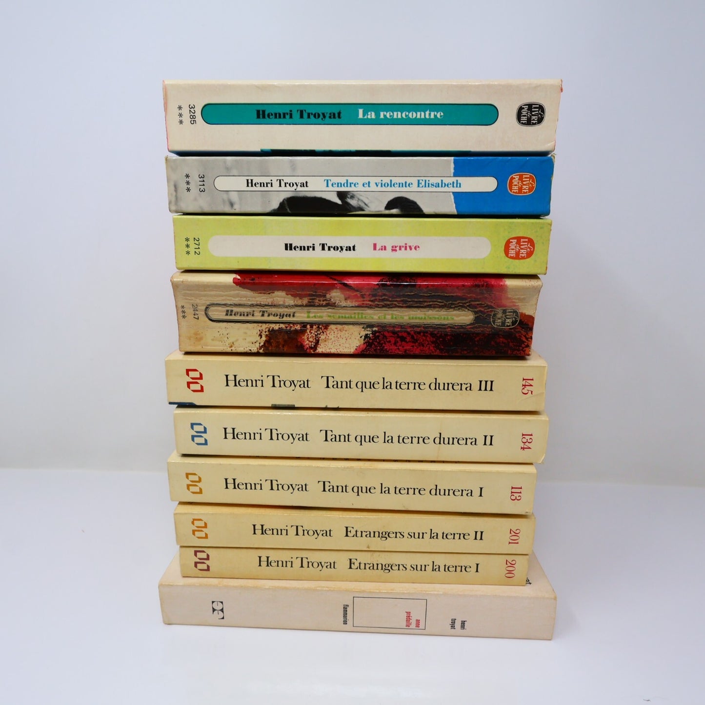 Henri Troyat Lot 10 Livres Étrangers sur la Terre/Anne Prédaille Roman France PB