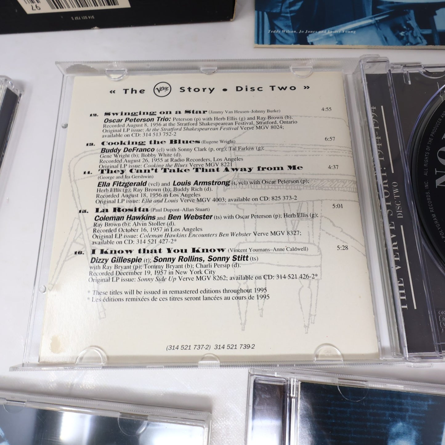 The Verve Story 1944-1994 CD Jazz Swing Bop Johnson/Cole/Holiday