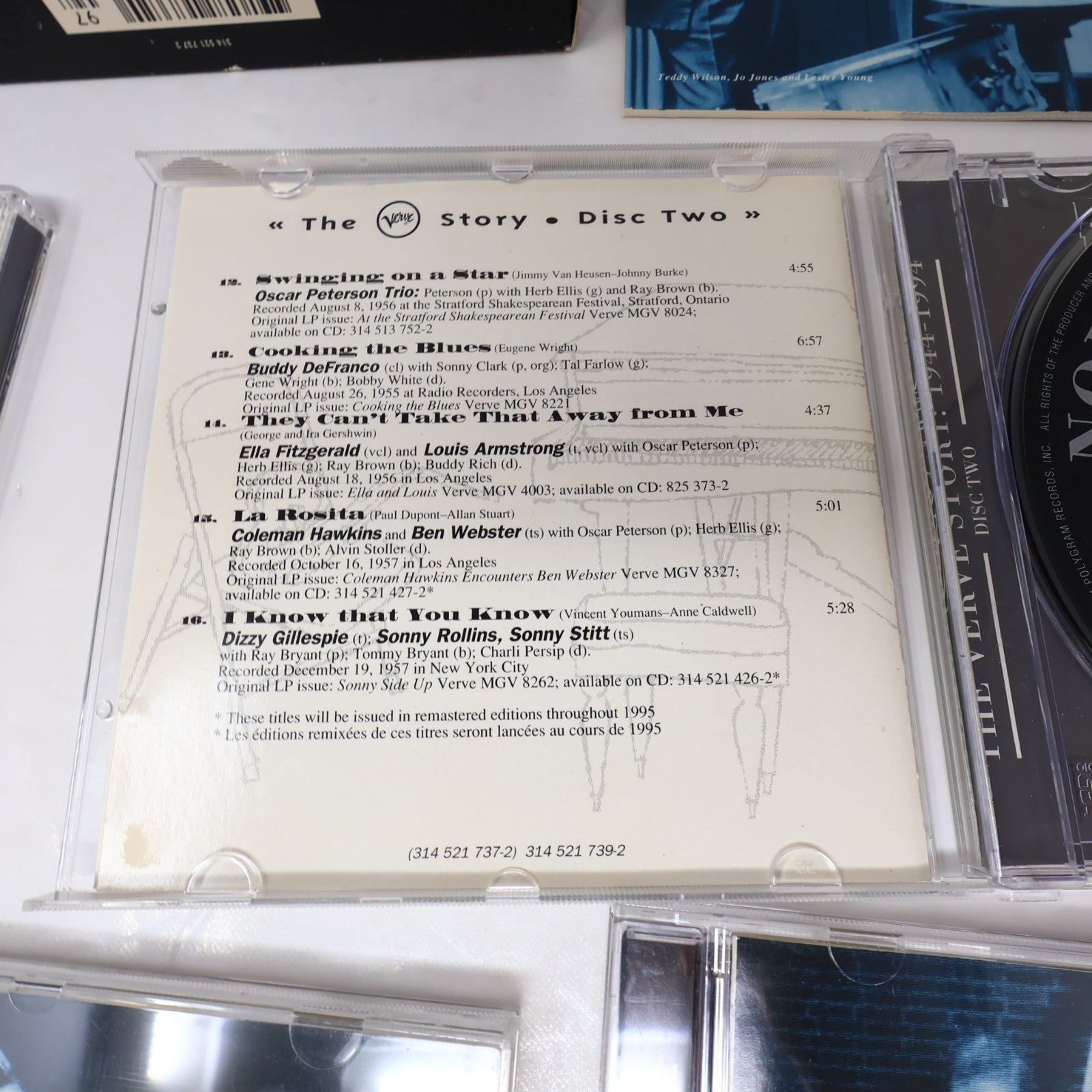 The Verve Story 1944-1994 CD Jazz Swing Bop Johnson/Cole/Holiday