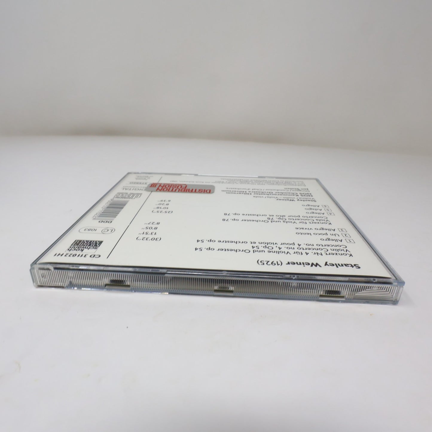 Stanley Weiner/Konzert Nr. 4 Für Violine/Viola Und Orchester Op. 54/78 CD 1988