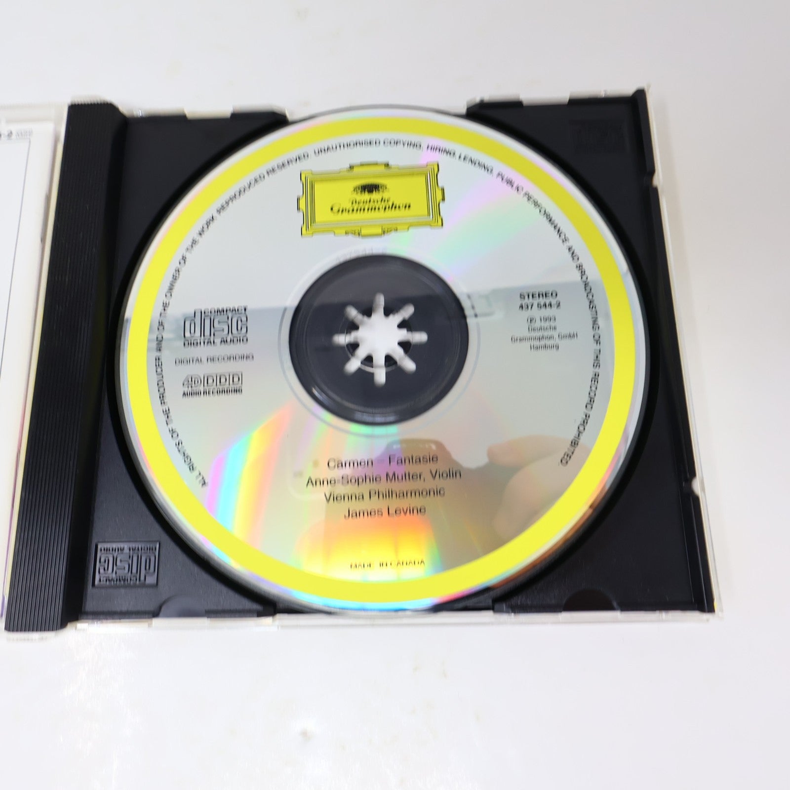 Carmen-Fantasie CD Anne-Sophie Mutter James Levine 1993 Classical 437 544-2
