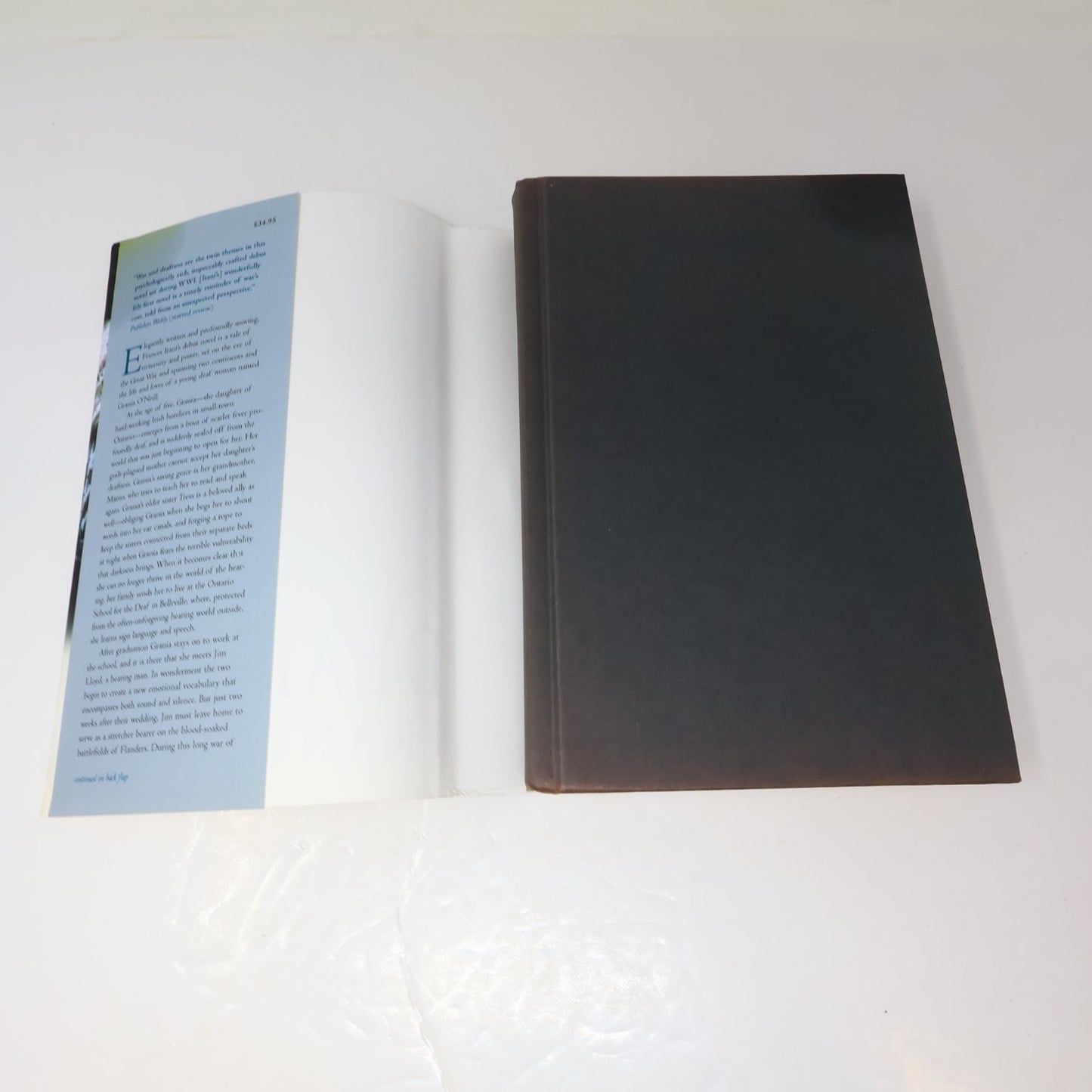Deafening Frances Itani 2003 First Edition Signed WWI Historical Fiction Harper