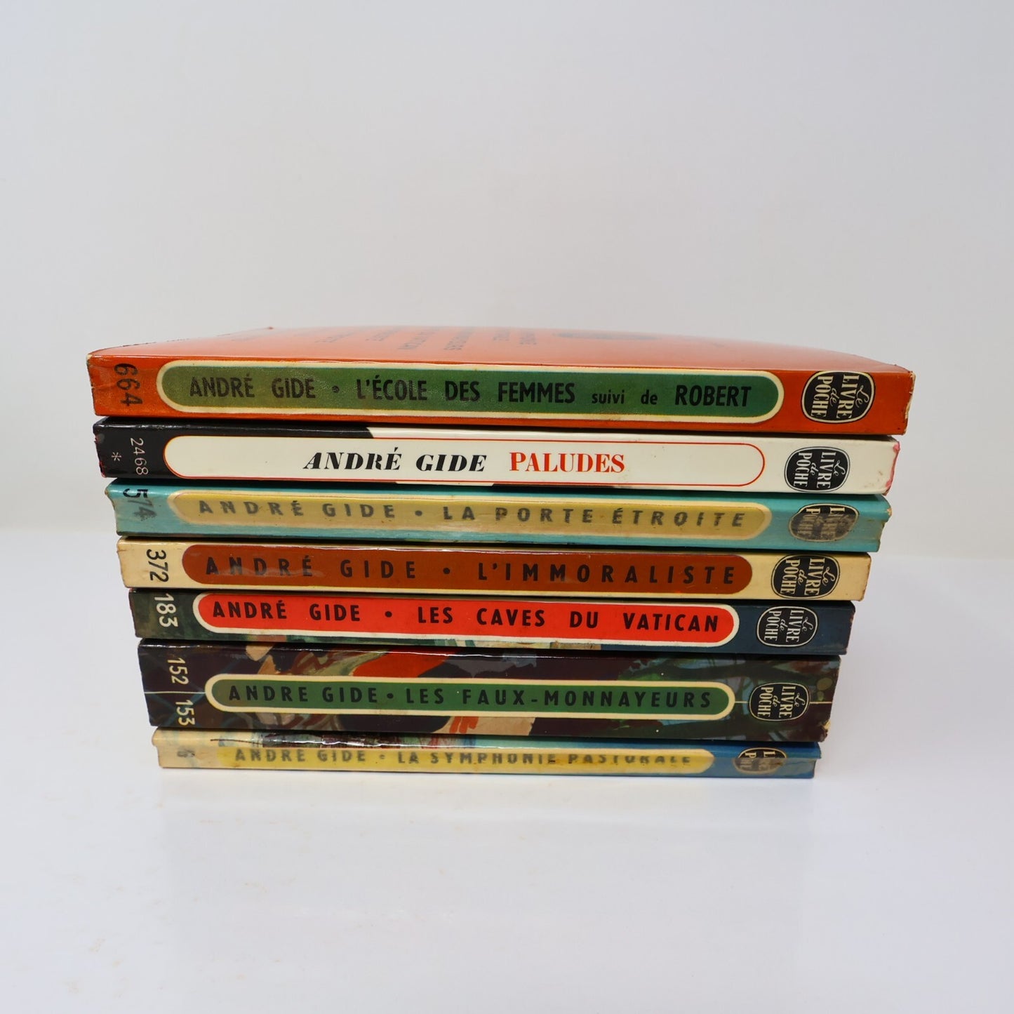 André Gide Lot 7 Livres Poche Paludes/Caves du Vatican/Symphonie Pastorale Roman