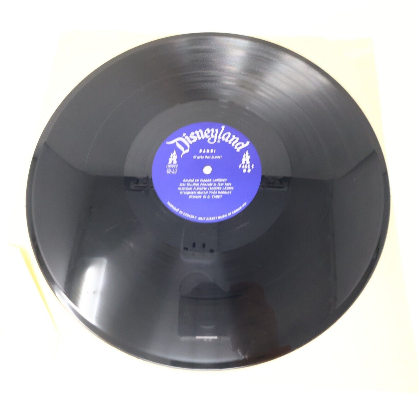 Walt Disney Bambi Raconté par Pierre Larquey LP Disque DF-1009 Français French