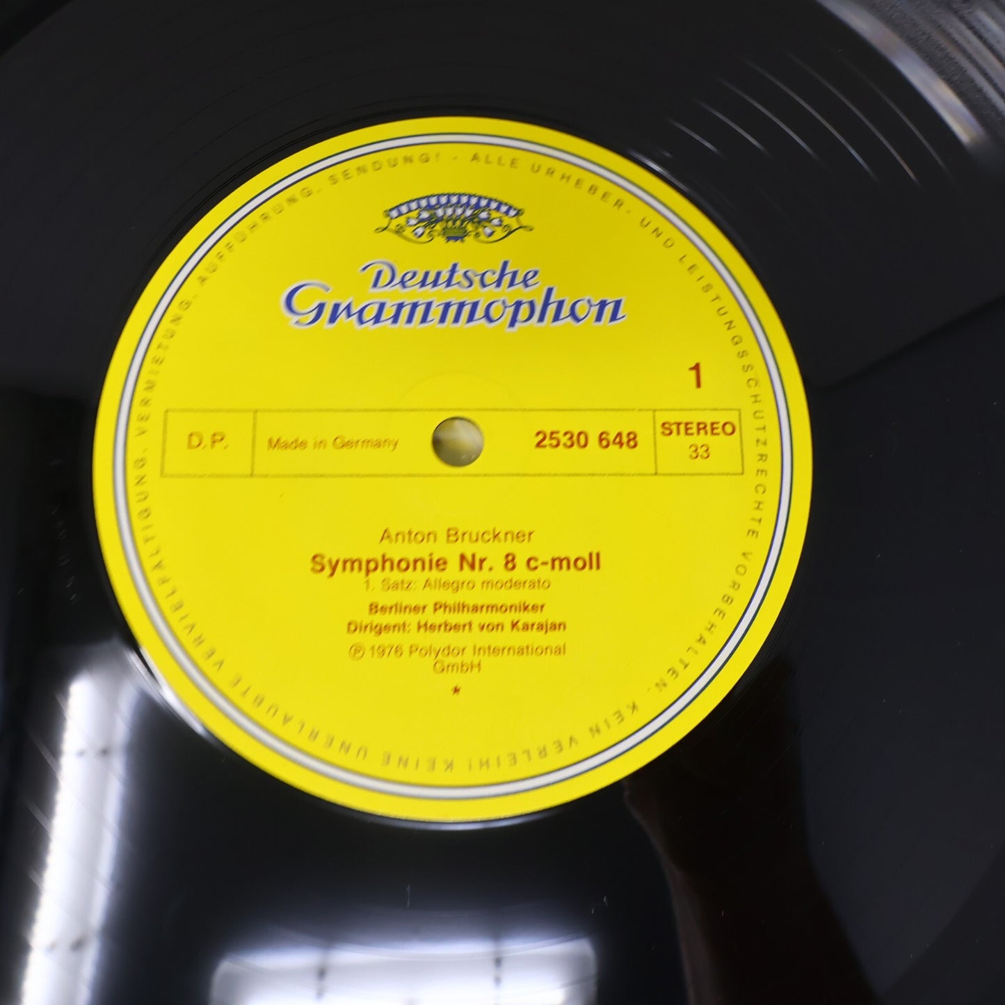 Herbert Von Karajan Anton Bruckner Symphonie #8 Berliner 2x LP Record 2707 085