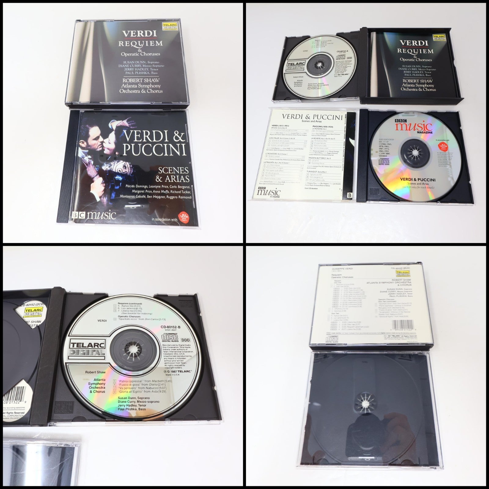 Giuseppe Verdi 9 CDs Lot Rigoletto/Don Carlos/Requiem/Un Ballo in Maschera