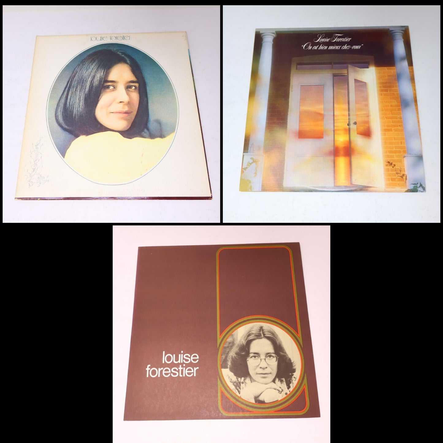 Louise Forestier Lot 3 Disques Record La Prison de Londres Bien Mieux Chez-Vous