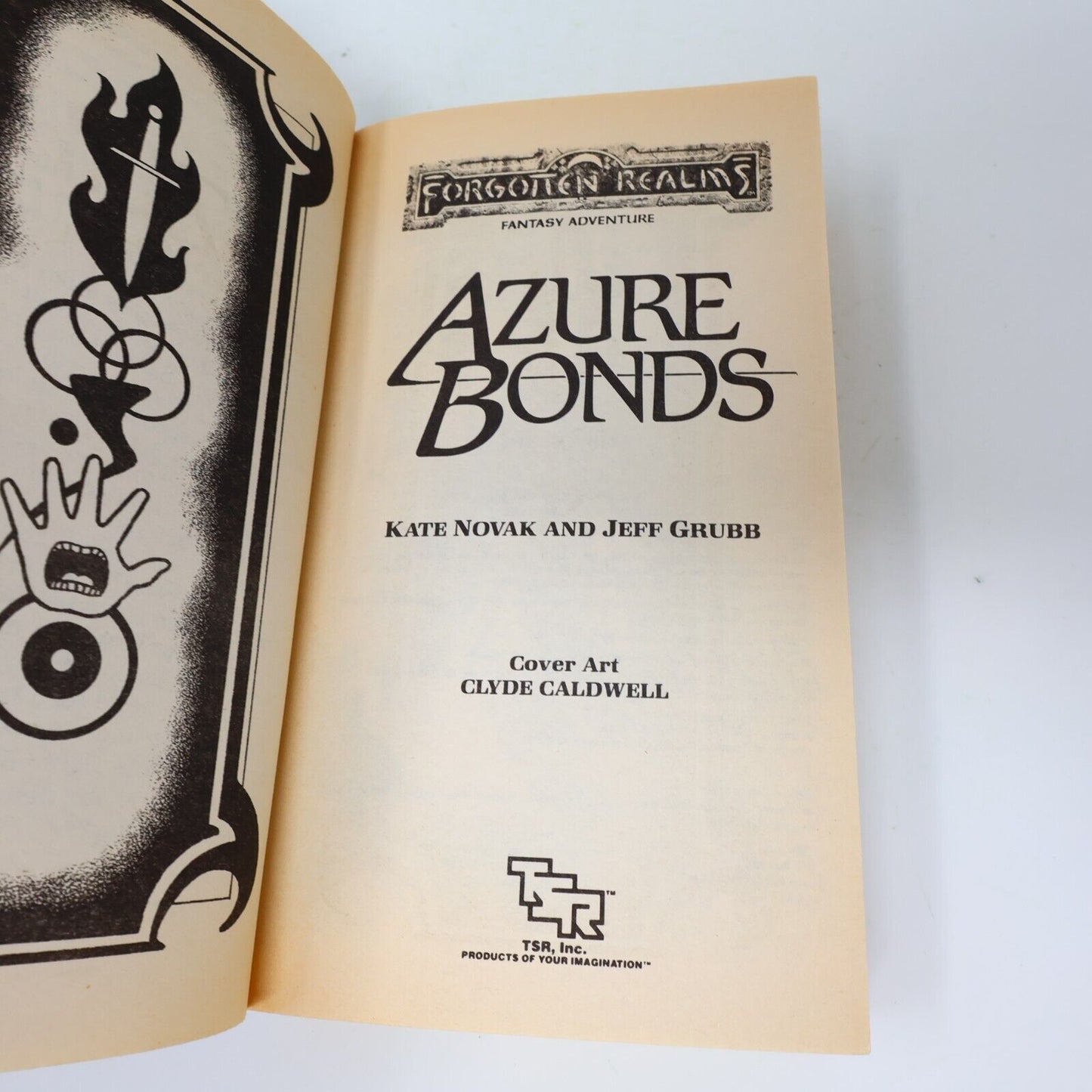 1988 Forgotten Realms Azure Bonds by Jeff Grubb Kate Novak TSR Fantasy 1st Print