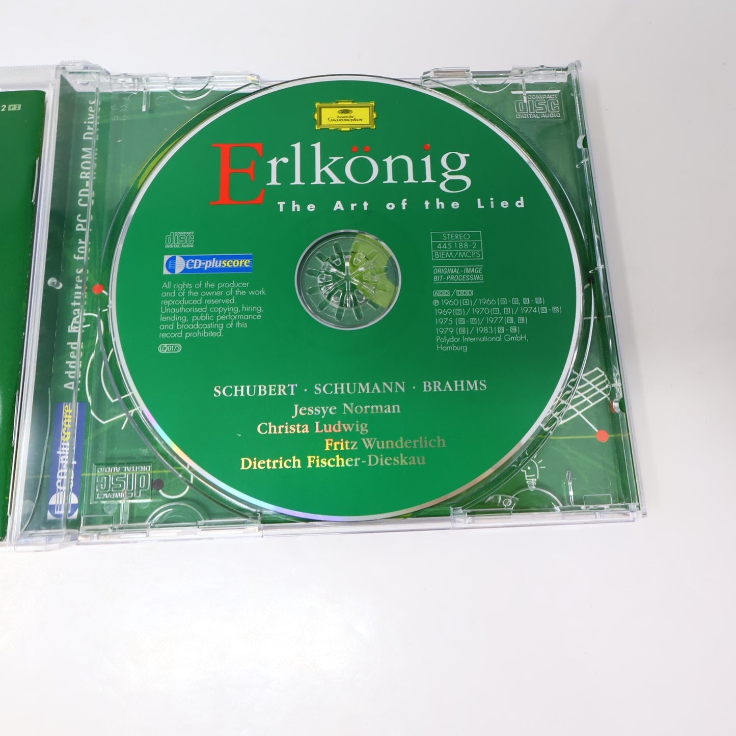 Erlkönig The Art Of Lied CD Jessye Norman/Christa Ludwig/Fritz Wunderlich