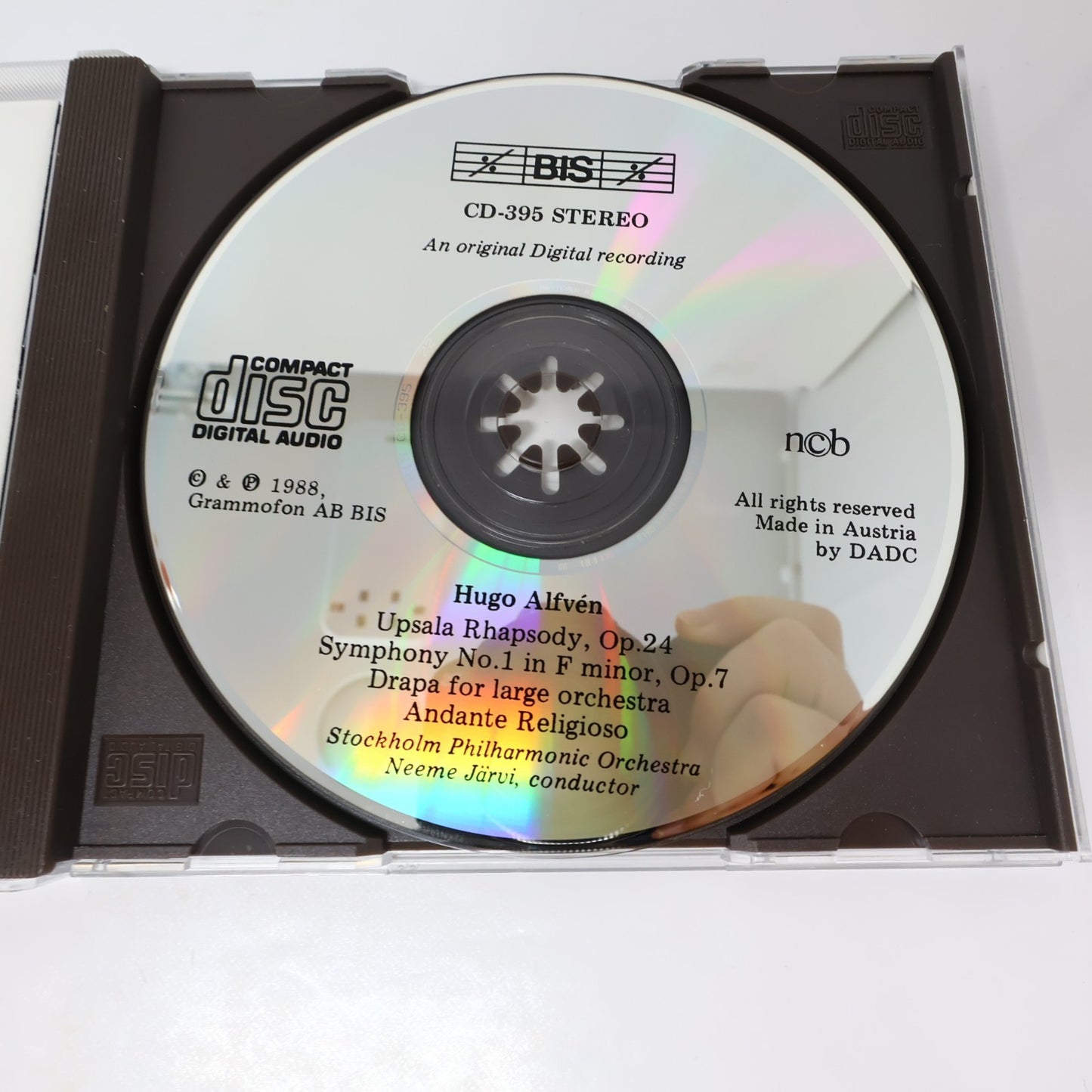 Hugo Alfvén 3 CD Lot Symphony 1-2-3 Stockholm Philharmonic Orchestra/Neeme Järvi