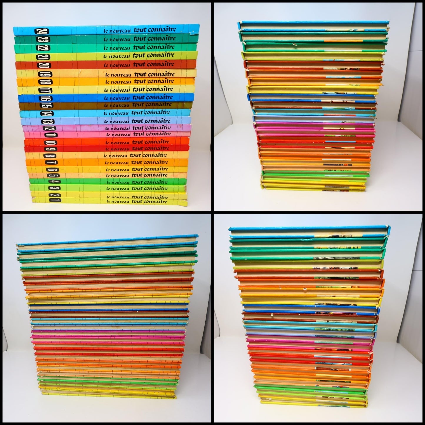 Le Nouveau Tout Connaître Encyclopédie en Couleurs Lot 24 Livres Histoire HC 60s