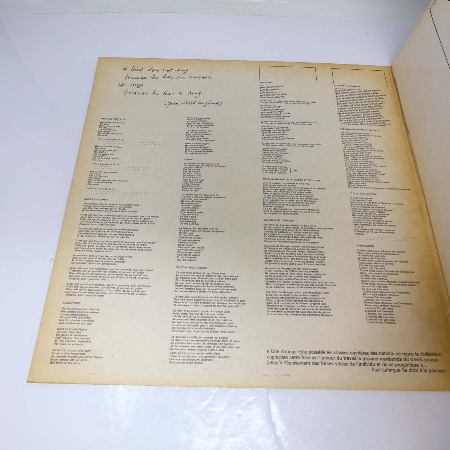 Georges Moustaki Lot 2 Disques Éponymes/Self Titled LP Record Polydor 1971-1974