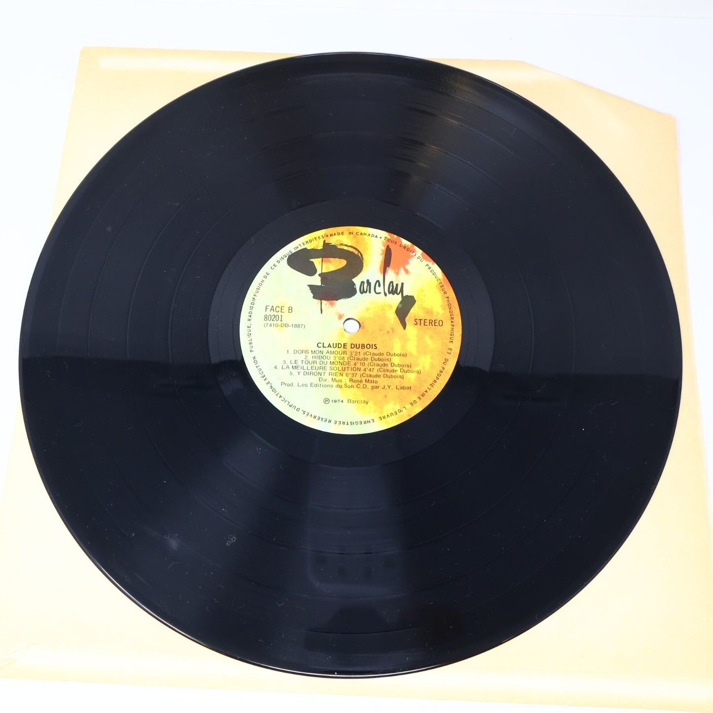 Claude Dubois Lot 3 Disques LP Record Touchez du Bois/Éponyme Québécois 1970s