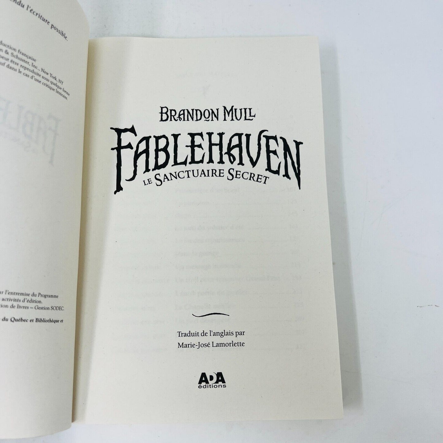 5x Fablehaven Série Complète Ada de Brandon Mull en Français Sanctuaire Secret