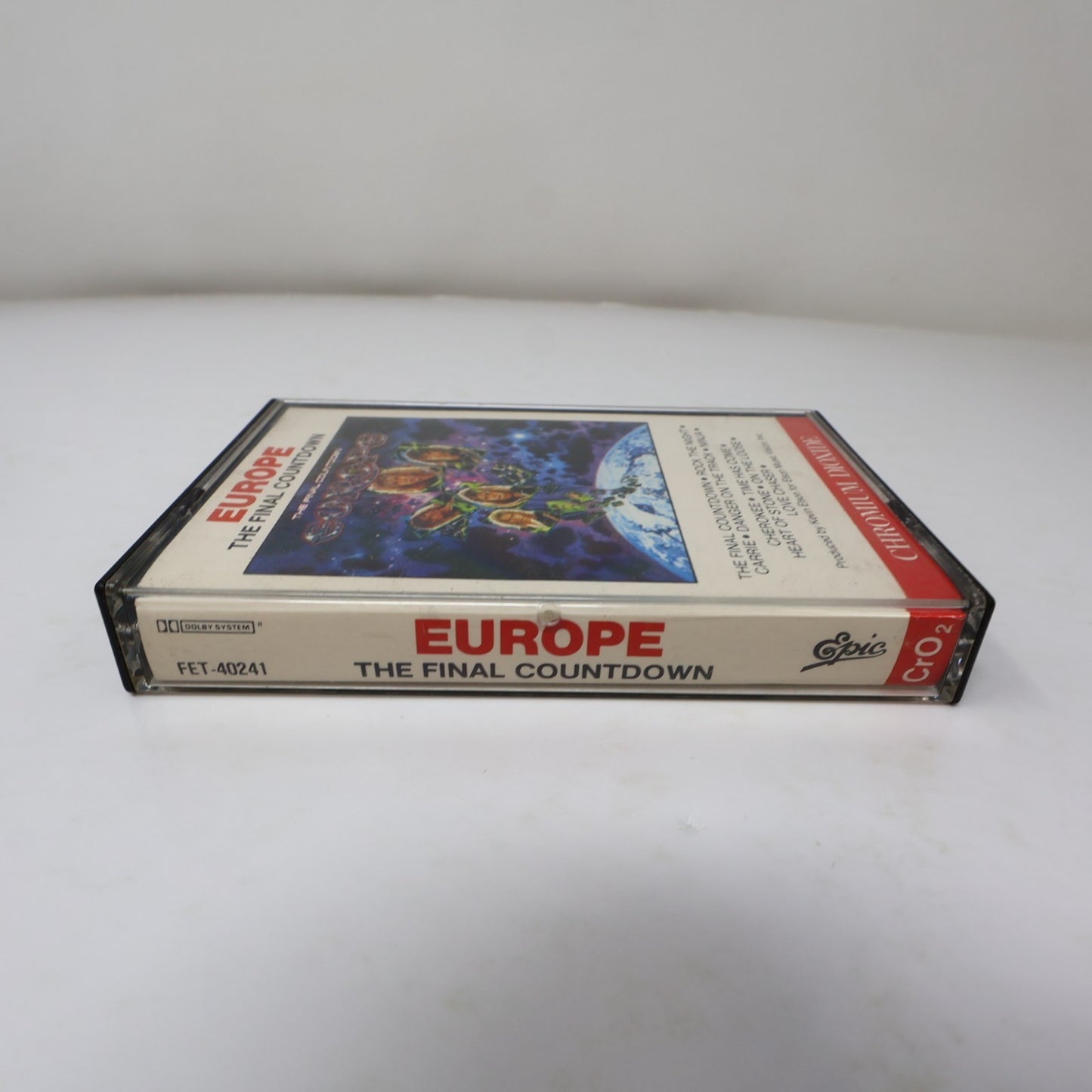 Europe The Final Countdown Cassette Rock Carrie/On The Loose 1986 FET-40241