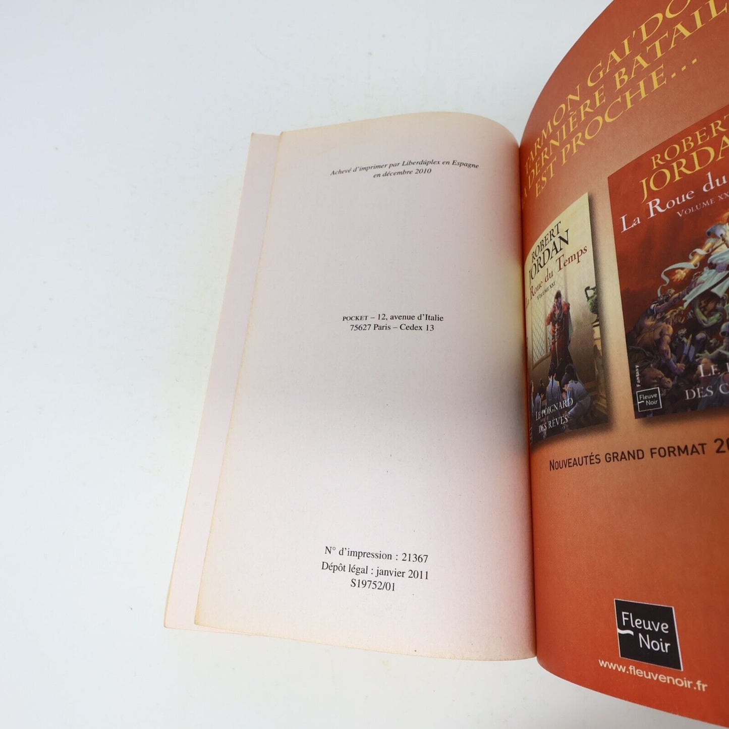 Lot 5 Livres La Roue du Temps #18-22 The Wheel of Time Robert Jordan Français PB