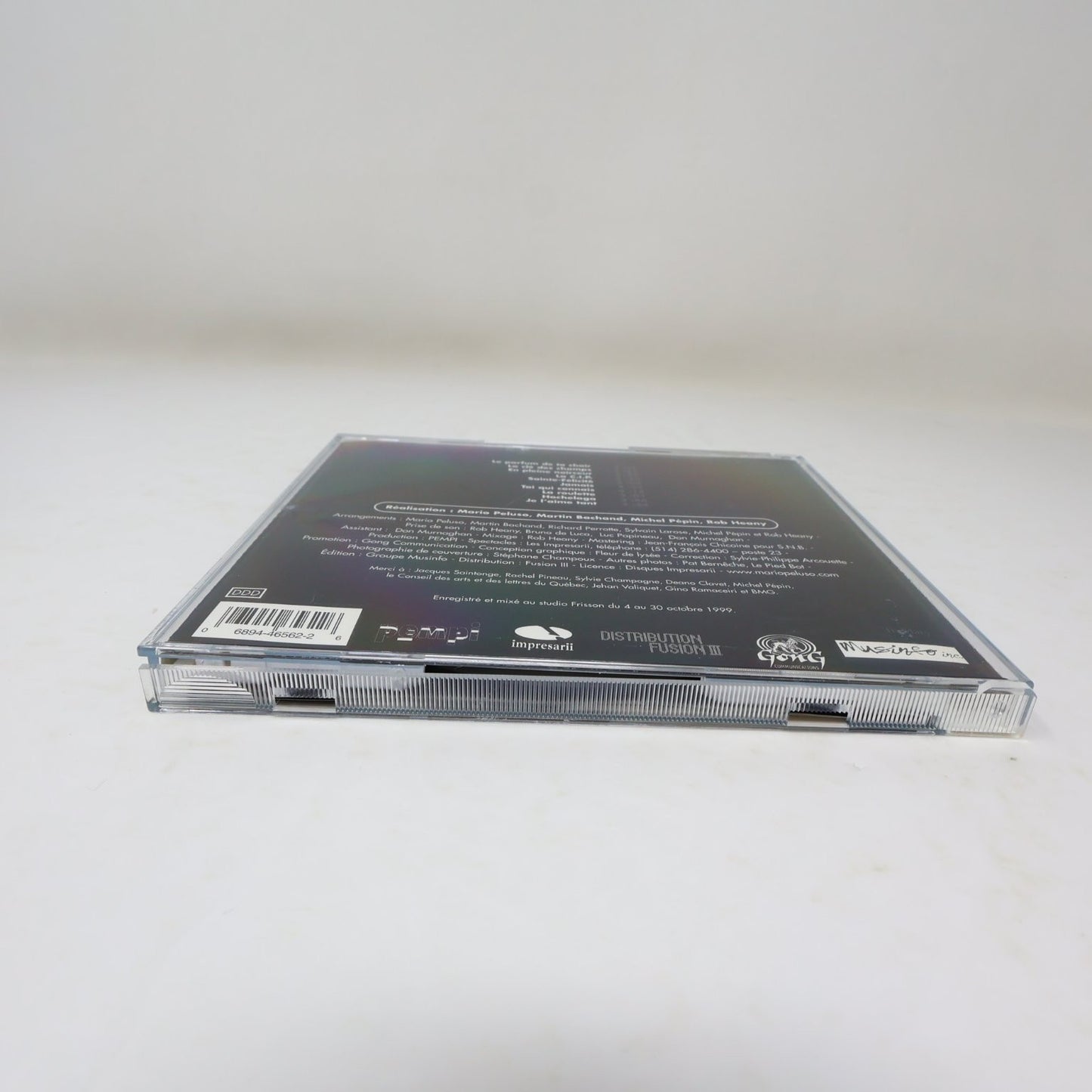 Mario Peluso Éponyme CD 2000 Français Pop Fusion PEMPI La Clef des Champs/Jamais