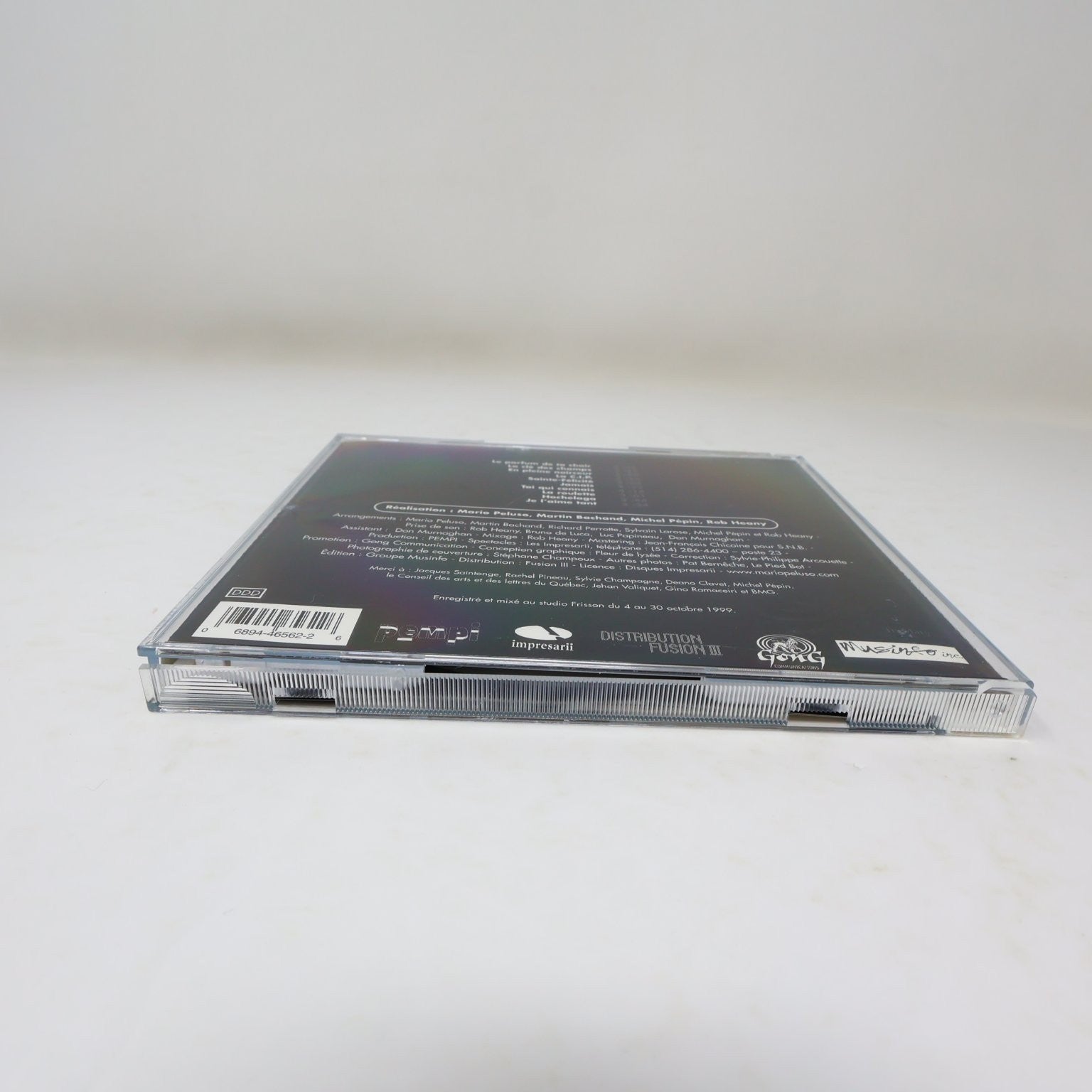 Mario Peluso Éponyme CD 2000 Français Pop Fusion PEMPI La Clef des Champs/Jamais