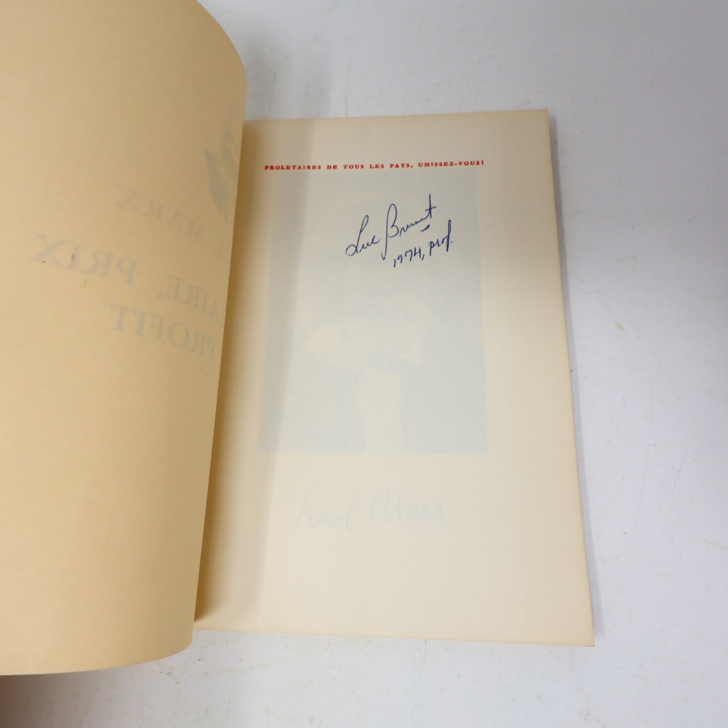 Karl Marx Lot 2 Livres Salaire Prix et Profit/Travail Salarié et Capital 1970 PB