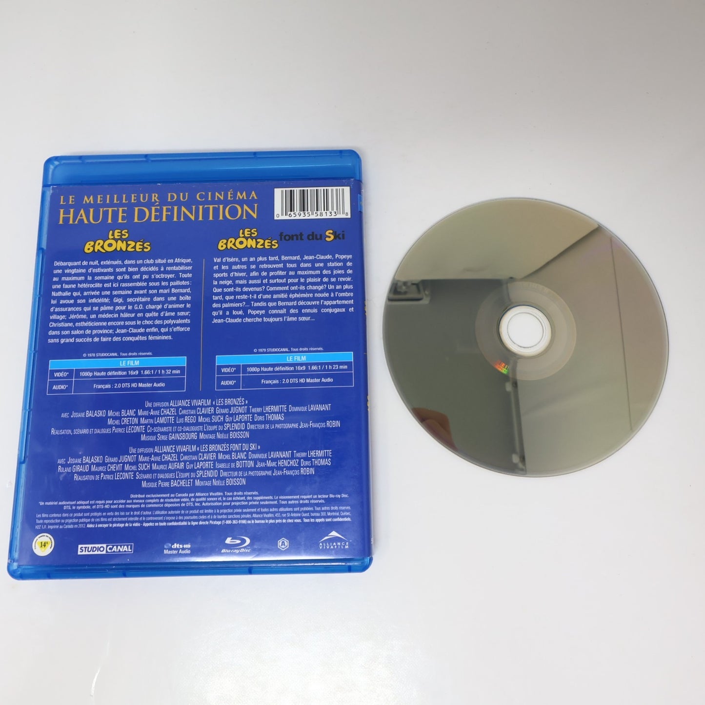 Les Bronzés #1-2 Font du Ski Blu-Ray Blanc/Balasko/Clavier/LHermitte Français