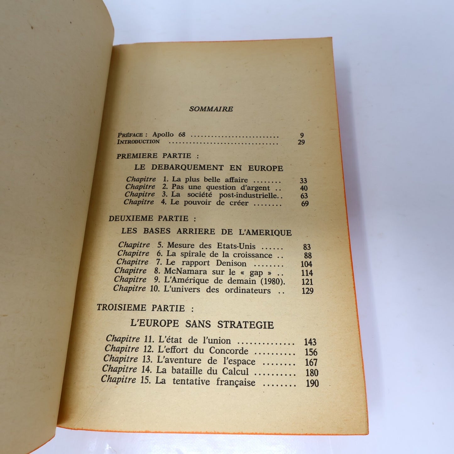 Le Défi Américain Jean-Jacques Servan-Schreiber Poche 1970 Politique Société 70s