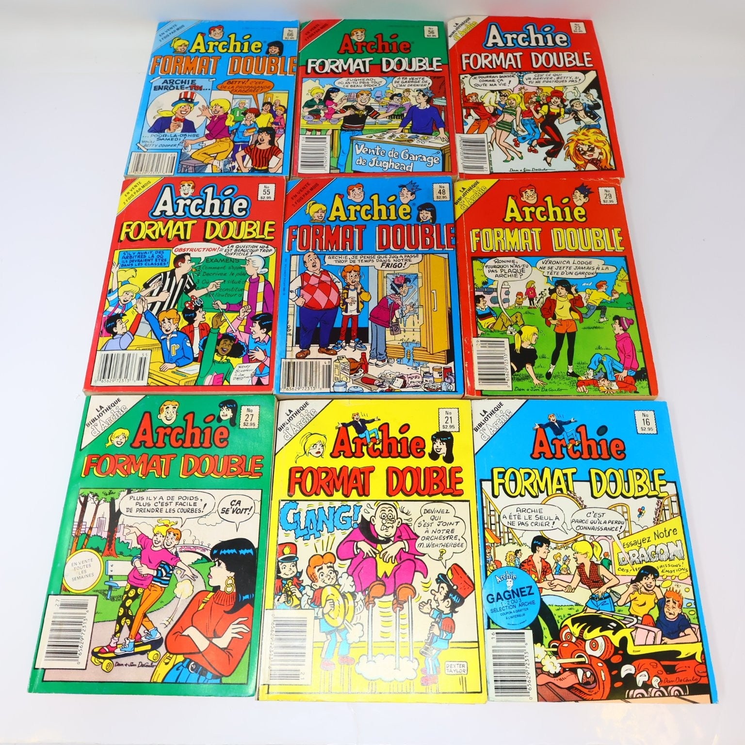 Archie & Jughead Lot 25 BDs Selection/Format Double/Rions C'est L'heure Français
