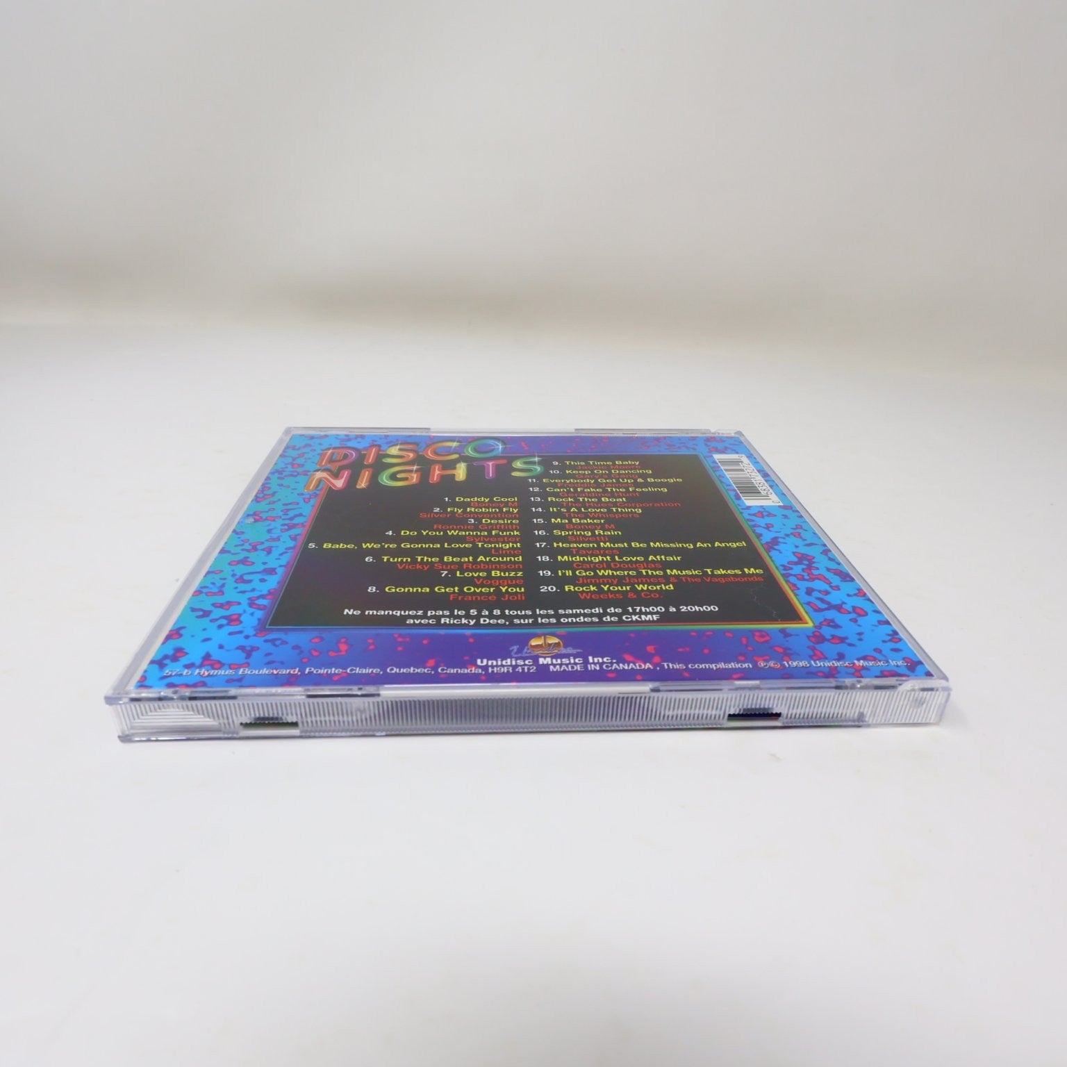 Le 5 À 8 Présente Disco Nights Vol. 3 CD 1998 Disco Dance Unidisc Radio Énergie