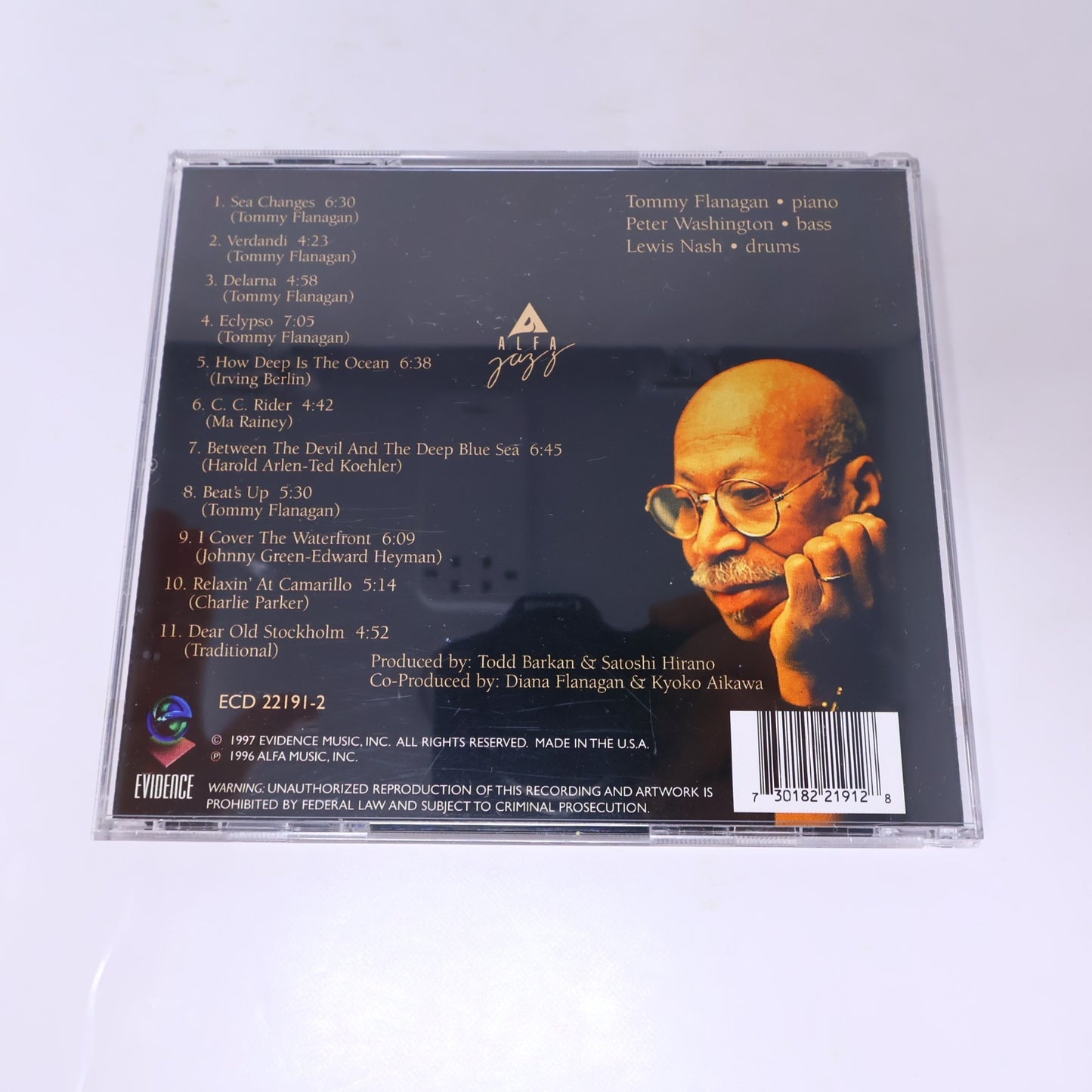 Tommy Flanagan Trio CD Sea Changes Jazz Evidence Verdandi/Delarna/Eclypso/Beat's