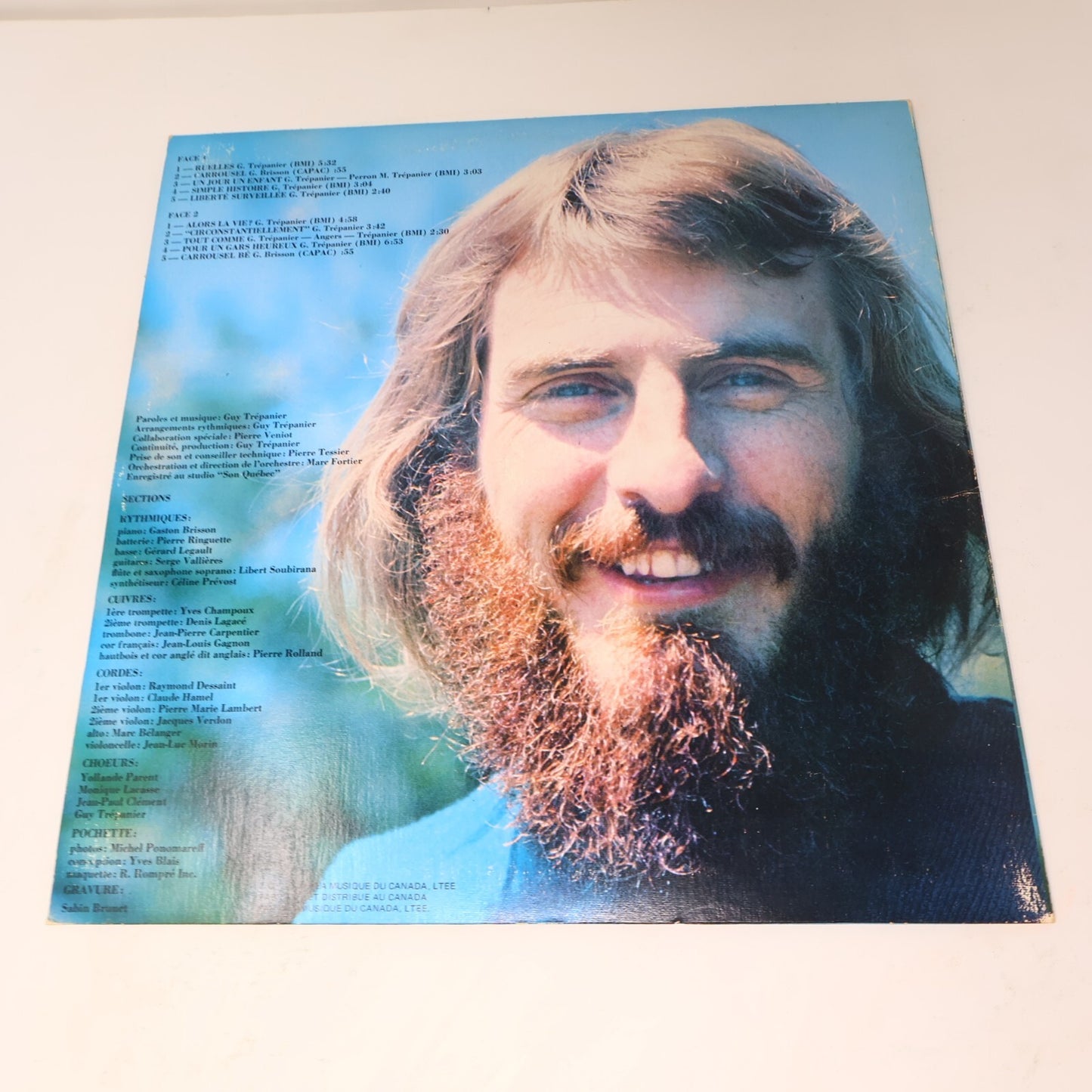 Guy Trépanier Lot 2 Disques LP Fragile L'hiver/Pour Un Gars Heureux Record Vinyl