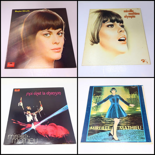 Mireille Mathieu Lot 4 Disques Bonjour Mireille/Première Étoile/Olympia/Chanson