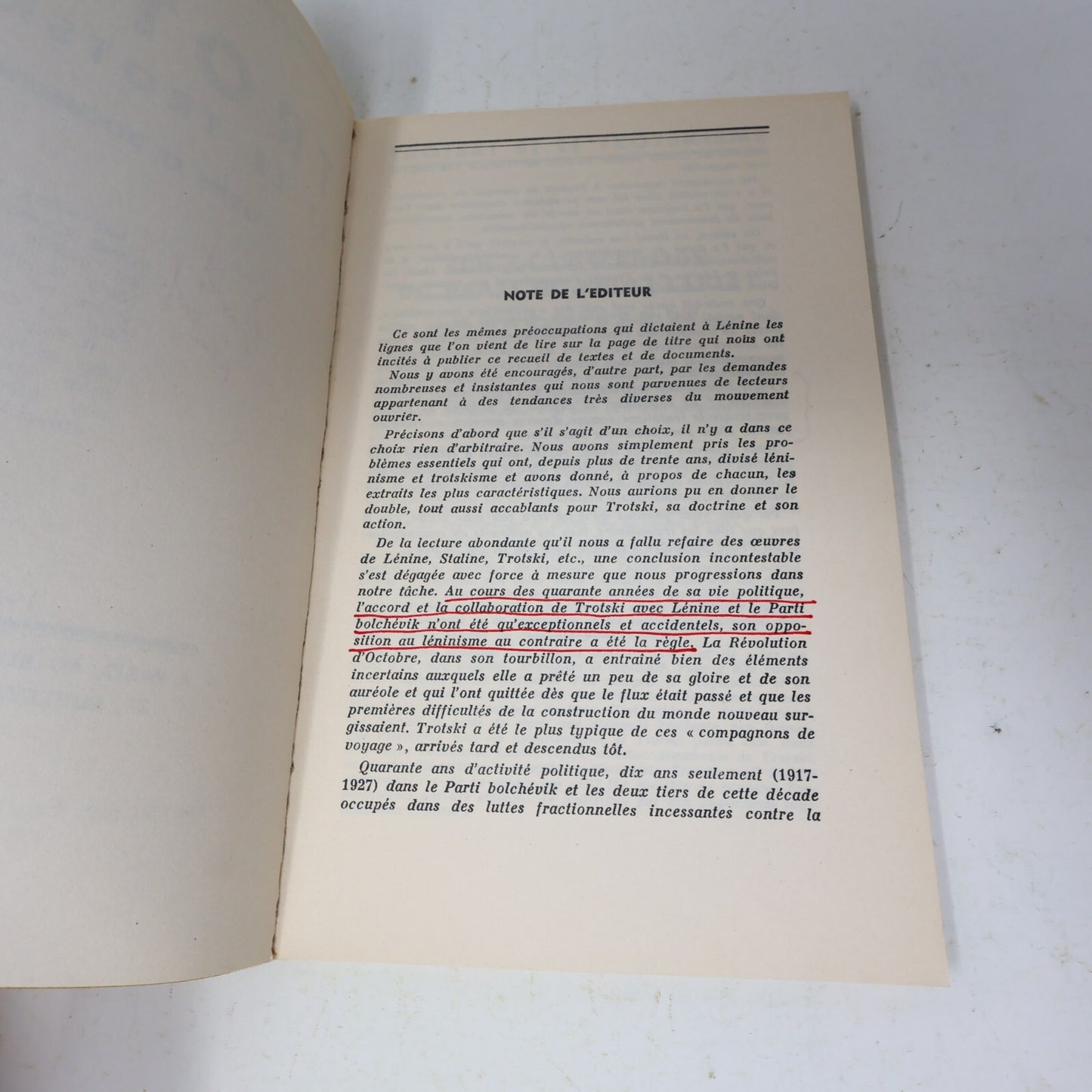 1971 Troski et le Troskisme Léon Trotski Éditions Norman Bethune Philosophie 70s