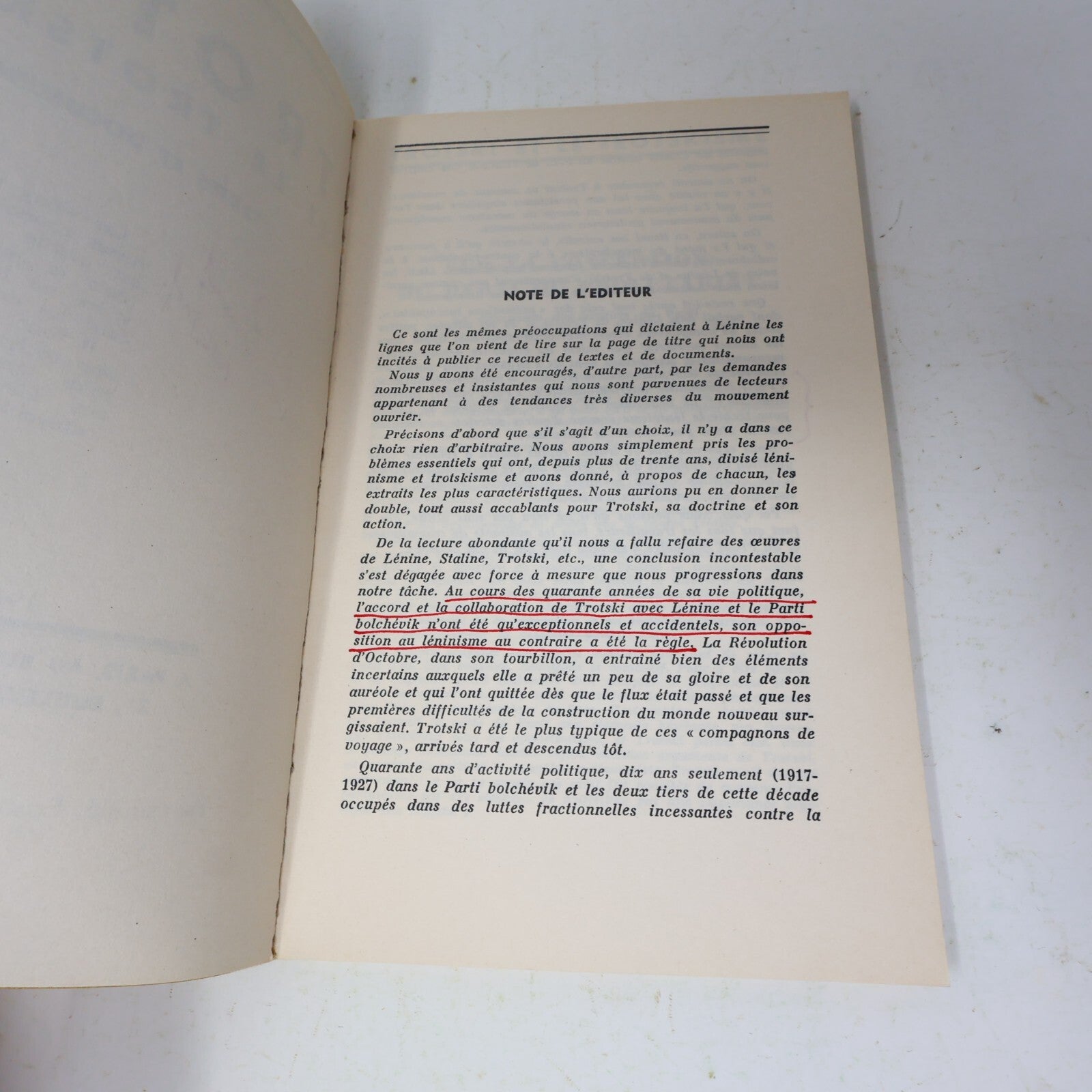 1971 Troski et le Troskisme Léon Trotski Éditions Norman Bethune Philosophie 70s