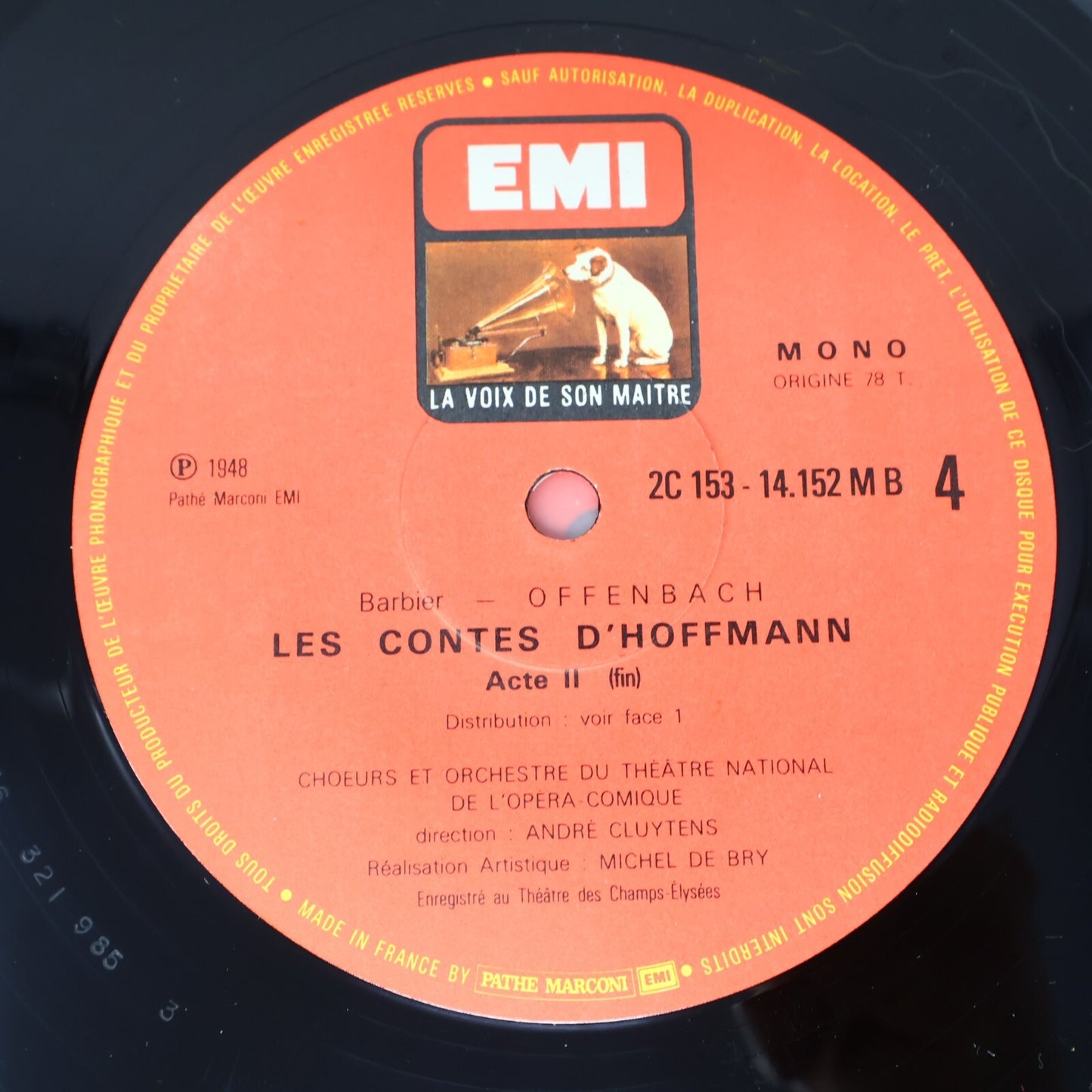 Offenbach Les Contes D'Hoffmann Geori Boué Bovy 3 LP Record Disque 2C 153-1415/3