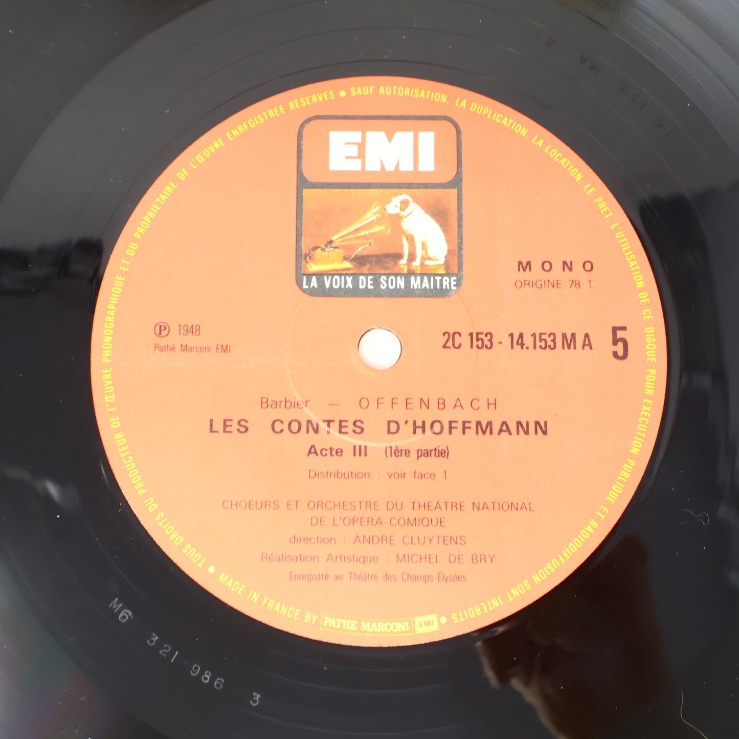 Offenbach Les Contes D'Hoffmann Geori Boué Bovy 3 LP Record Disque 2C 153-1415/3