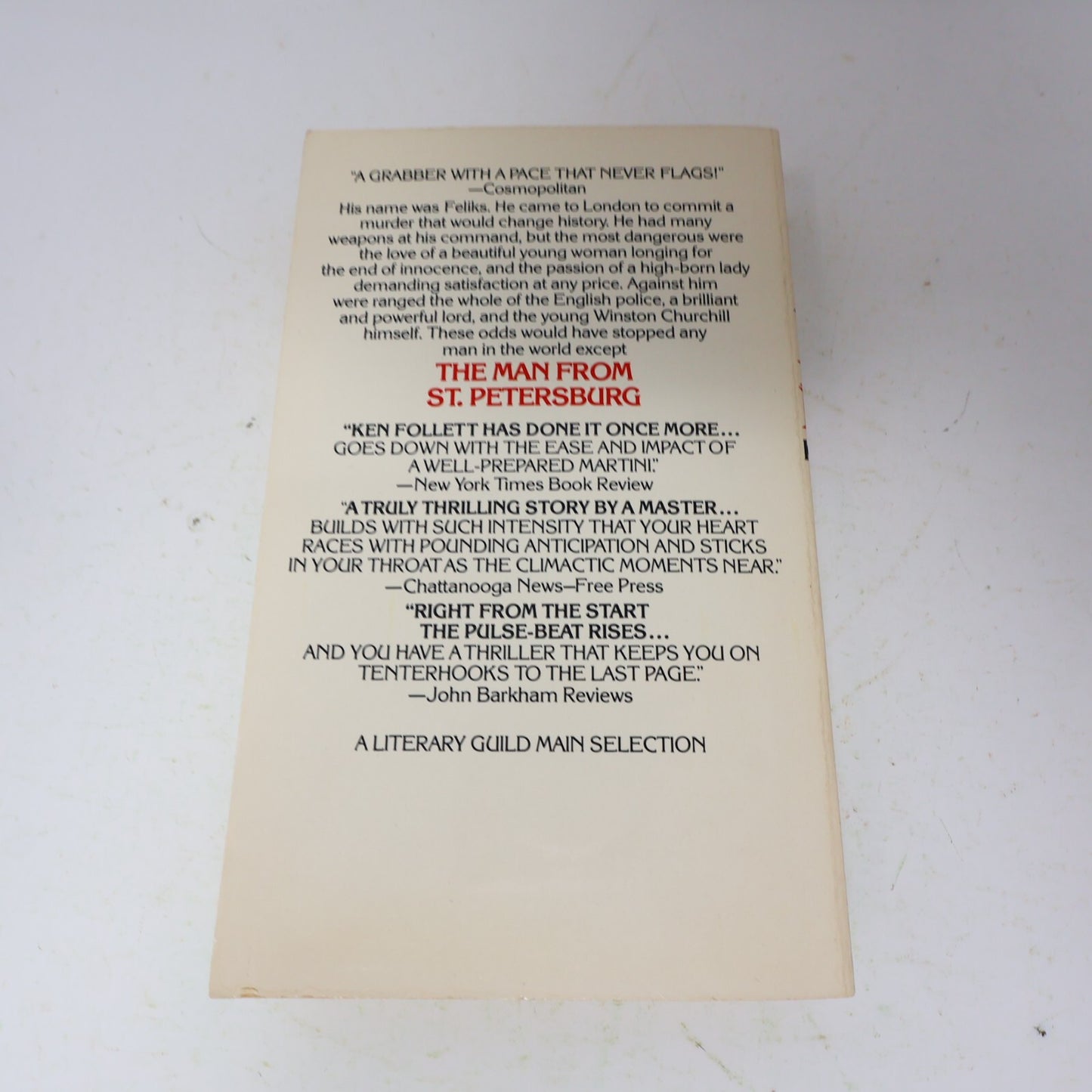 1983 The Man From St. Petersburg Ken Follett Signet Historical Fiction Thriller