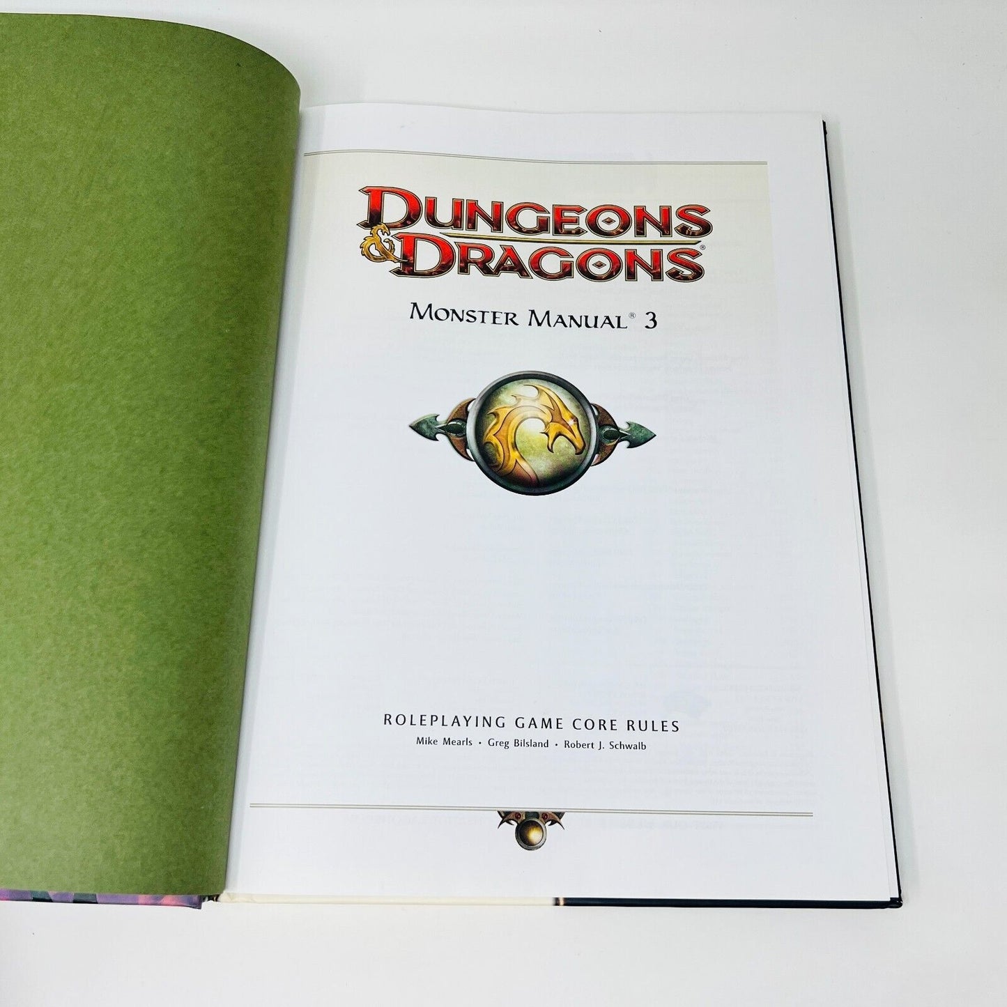 2010 Monster Manual 3 RPG Core Rules Dungeons & Dragons D&D Hardcover 4th Ed WOC