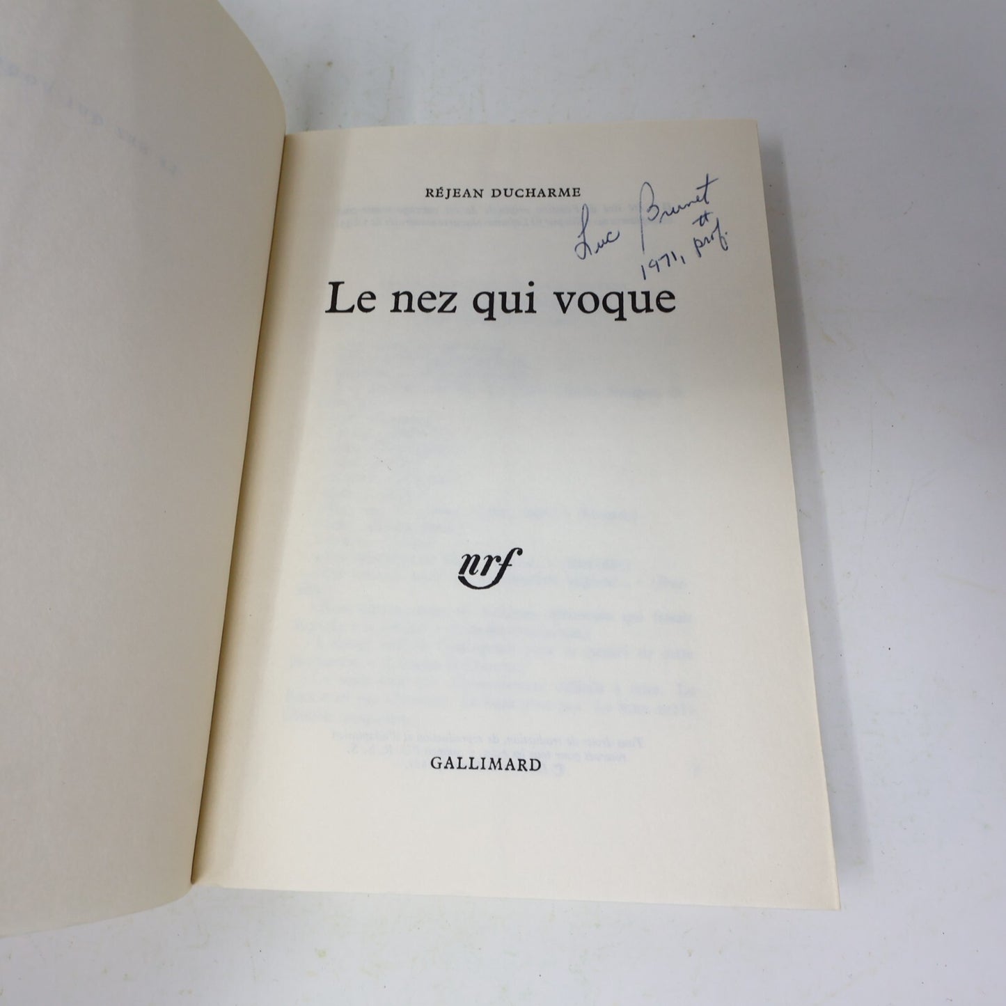 Réjean Ducharme Lot 5 Livres L'Hiver de Force/Dévadé/Nez qui Voque/Va Savoir PB