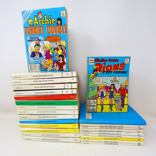 Archie & Jughead Lot 25 BDs Selection/Format Double/Rions C'est L'heure Français