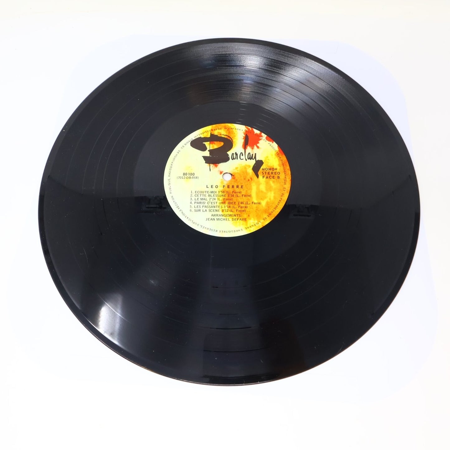 Léo Ferré Lot 10 Disques LP Record Amour Anarchie #1-2/Ludwig/Je Te Donne/Frime