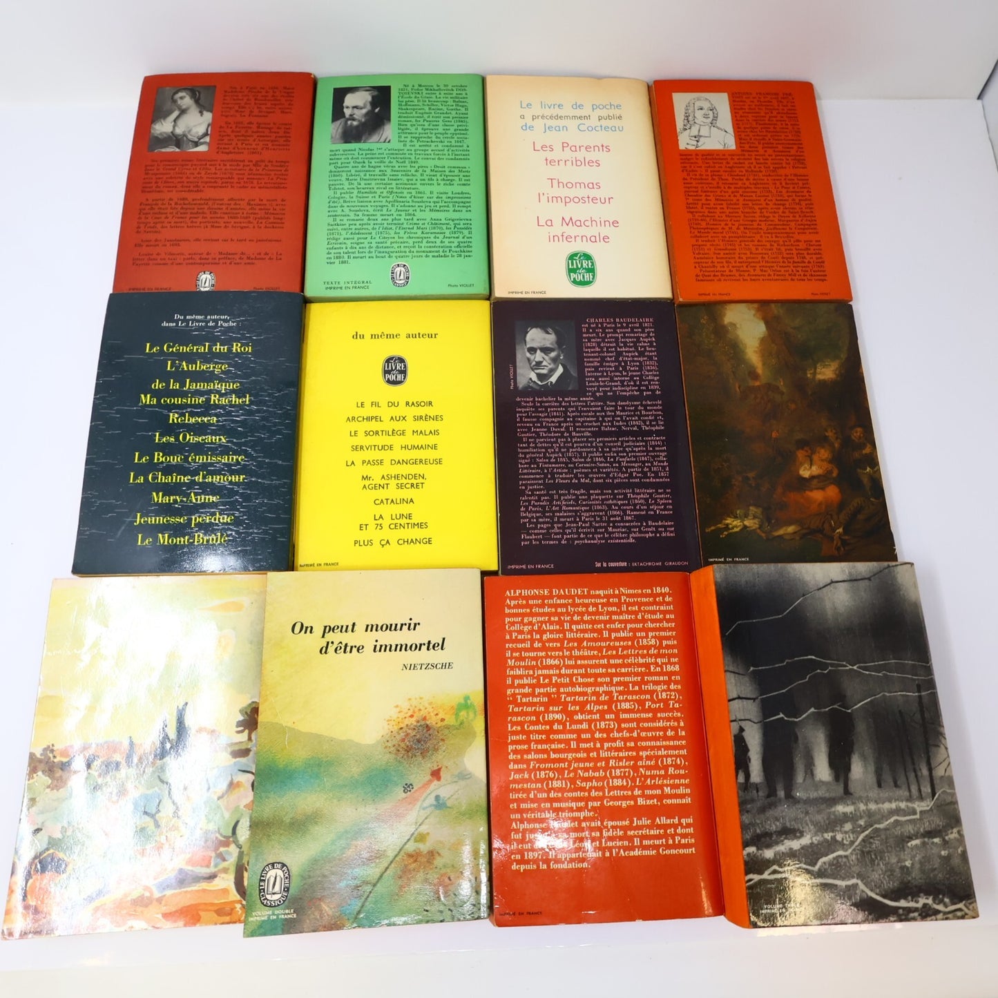 Littérature Lot 42 Livres Poche Dostoïevski/Saint-Exupéry/Souvestre Français 60s