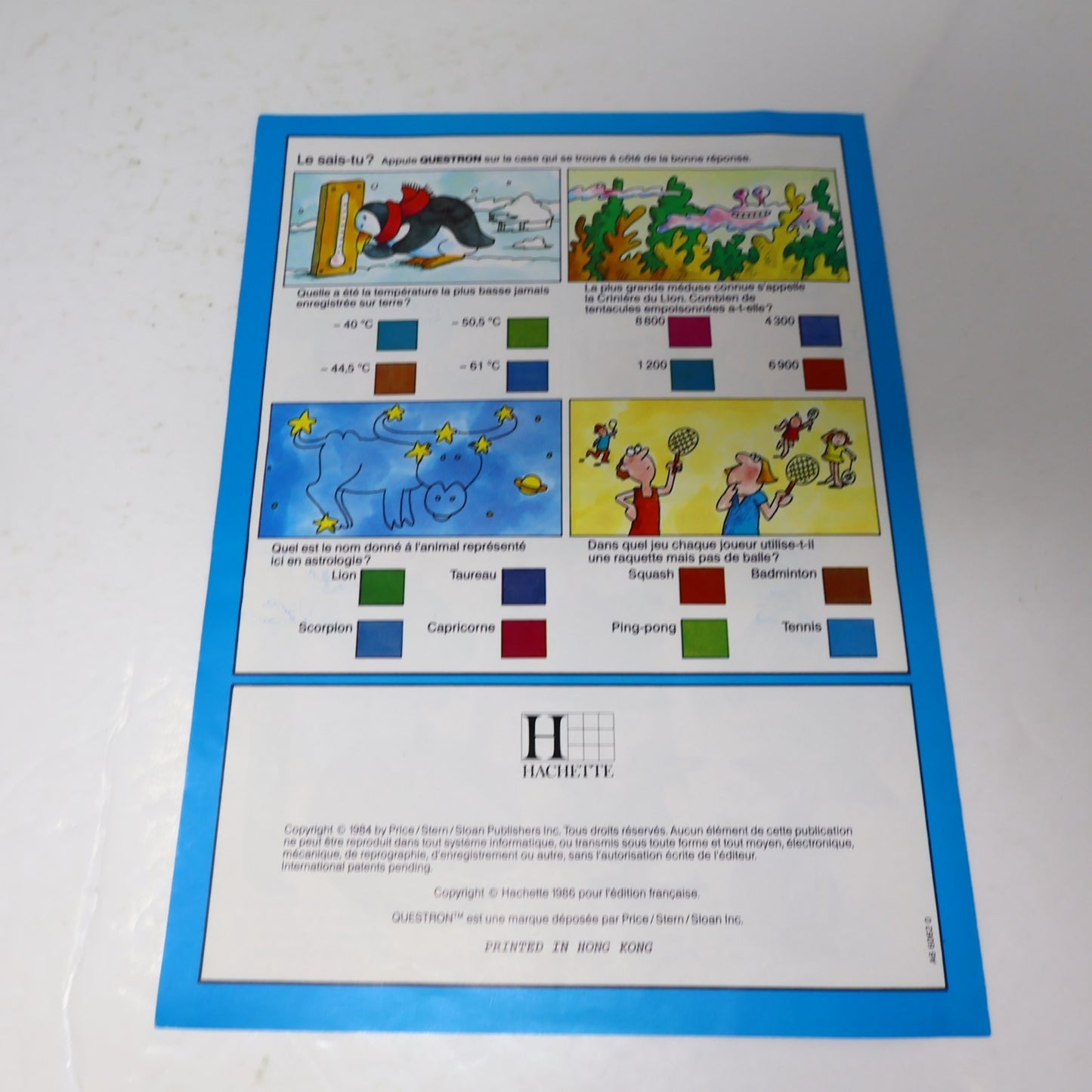 Encyclopédie Électronique Questron Hachette 6-9 ans 1986 Français/French Testé