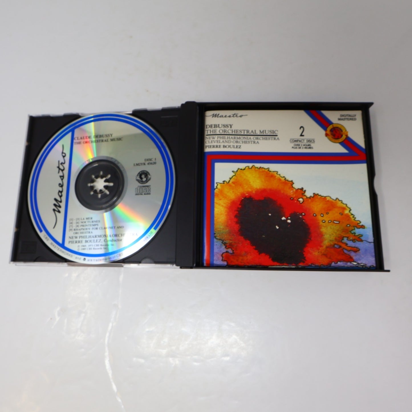Debussy Pierre Boulez Orchestral Music CD 1989 CBS Masterworks LM2YK 45620