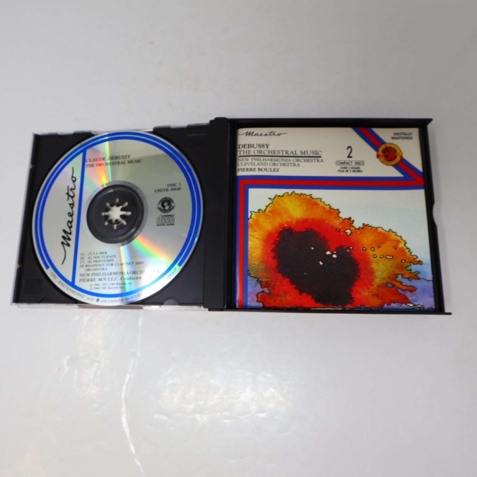 Debussy Pierre Boulez Orchestral Music CD 1989 CBS Masterworks LM2YK 45620