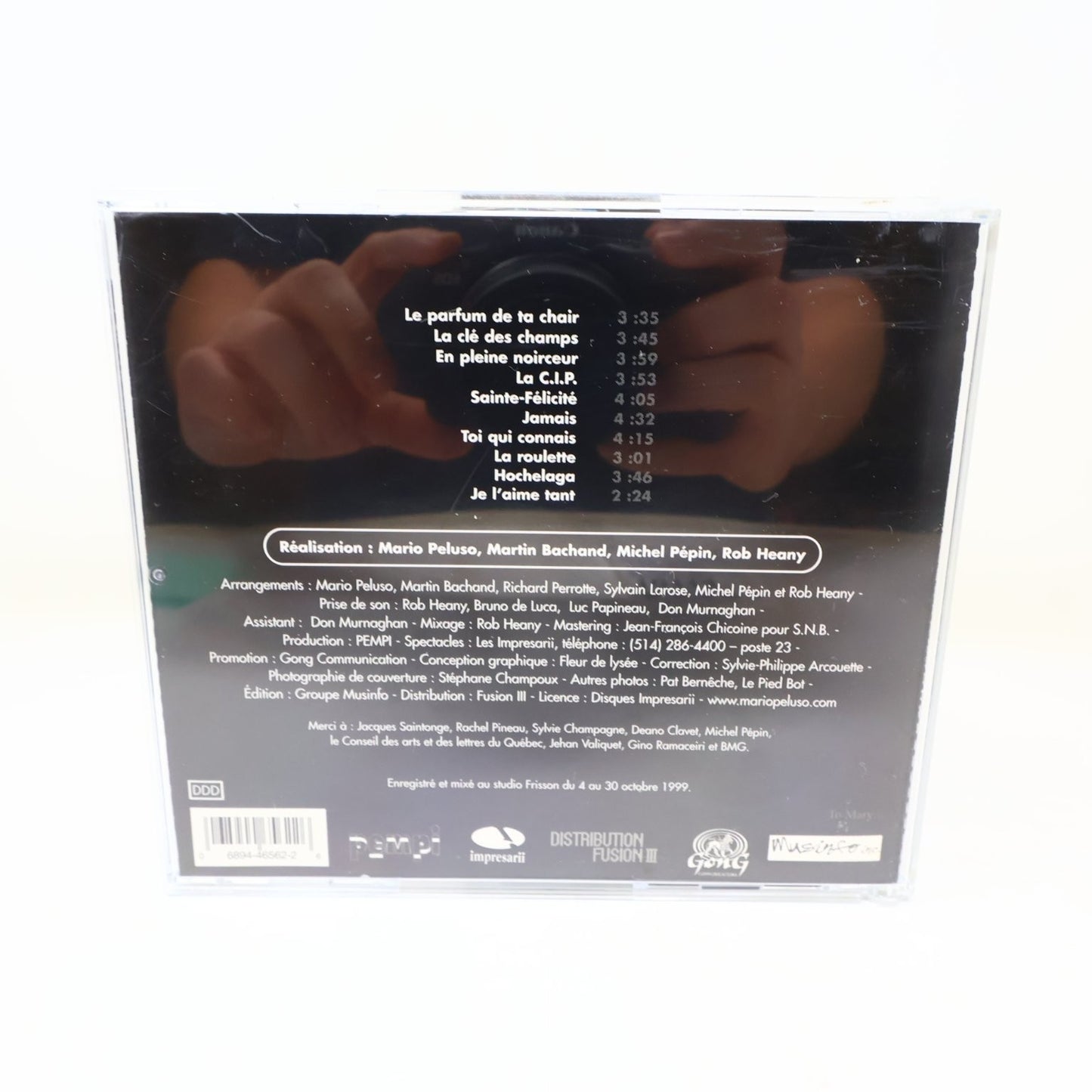 Mario Peluso Éponyme CD 2000 Français Pop Fusion PEMPI La Clef des Champs/Jamais