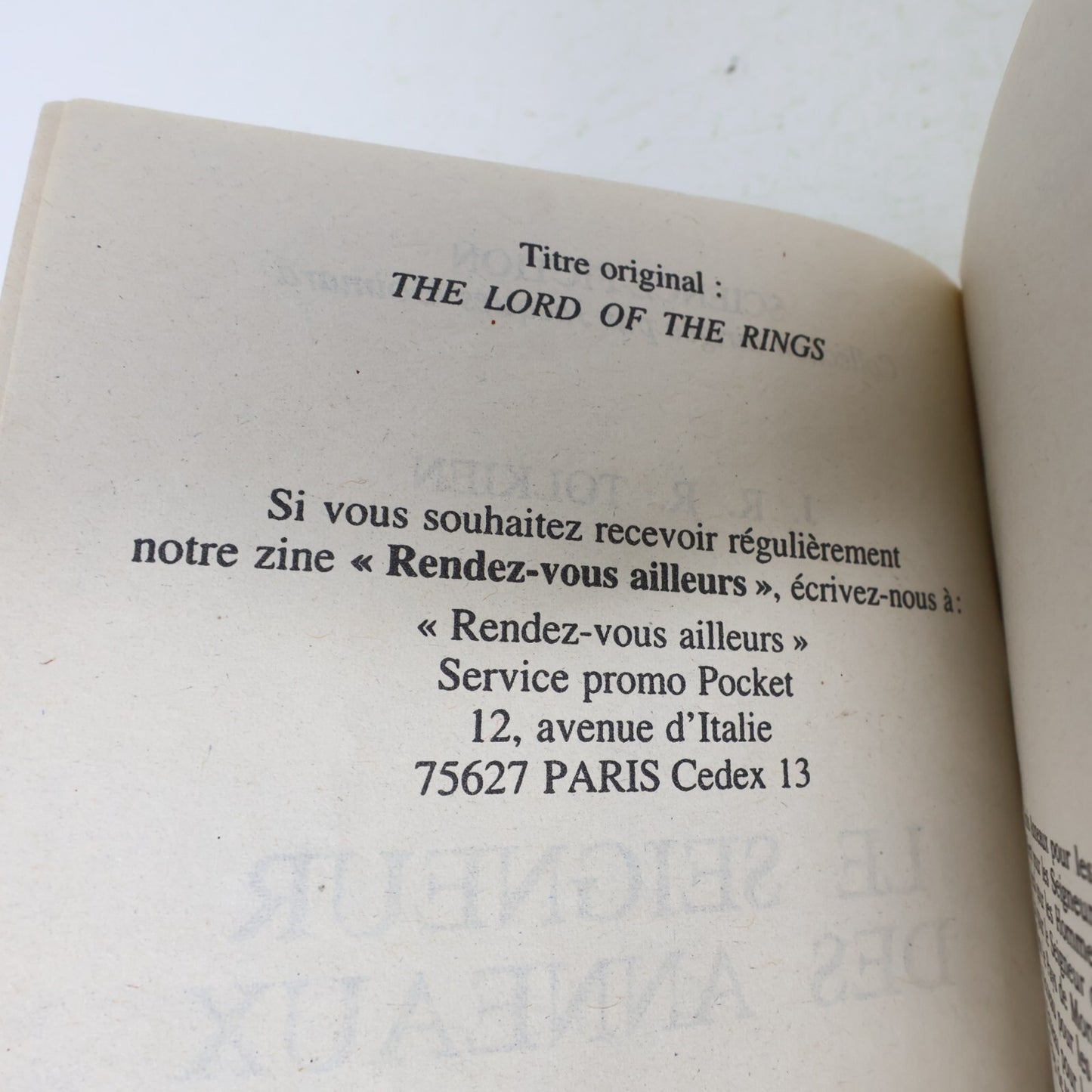 Le Seigneur des Anneaux #1-3 Série Complète Lot 4 Livres Tolkien Silmarillion PB